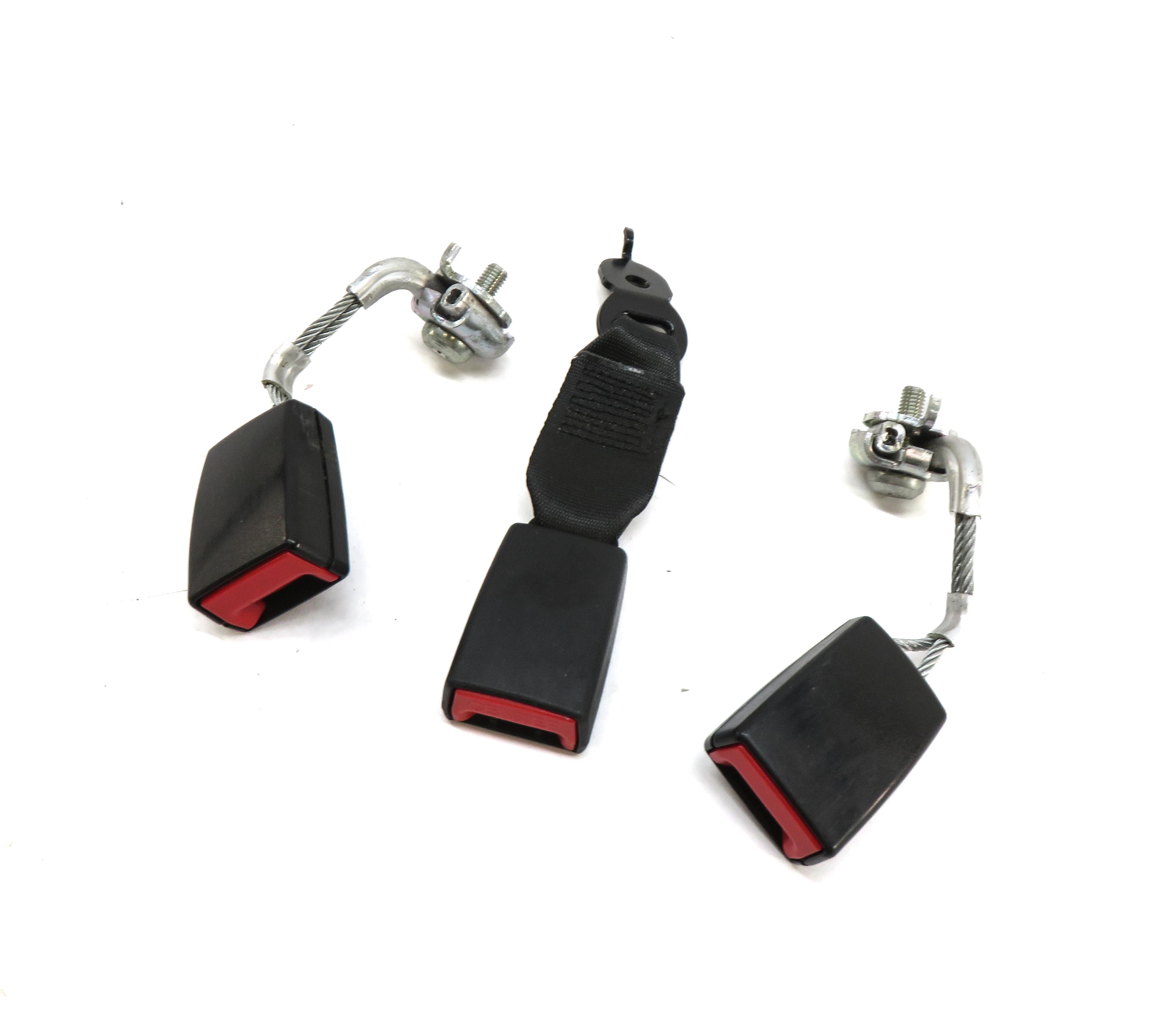 2013 BMW M5 ///M (F10) REAR SEAT LEFT CENTER RIGHT SEATBELT BUCKLE RECEIVER SET — exact item pictured