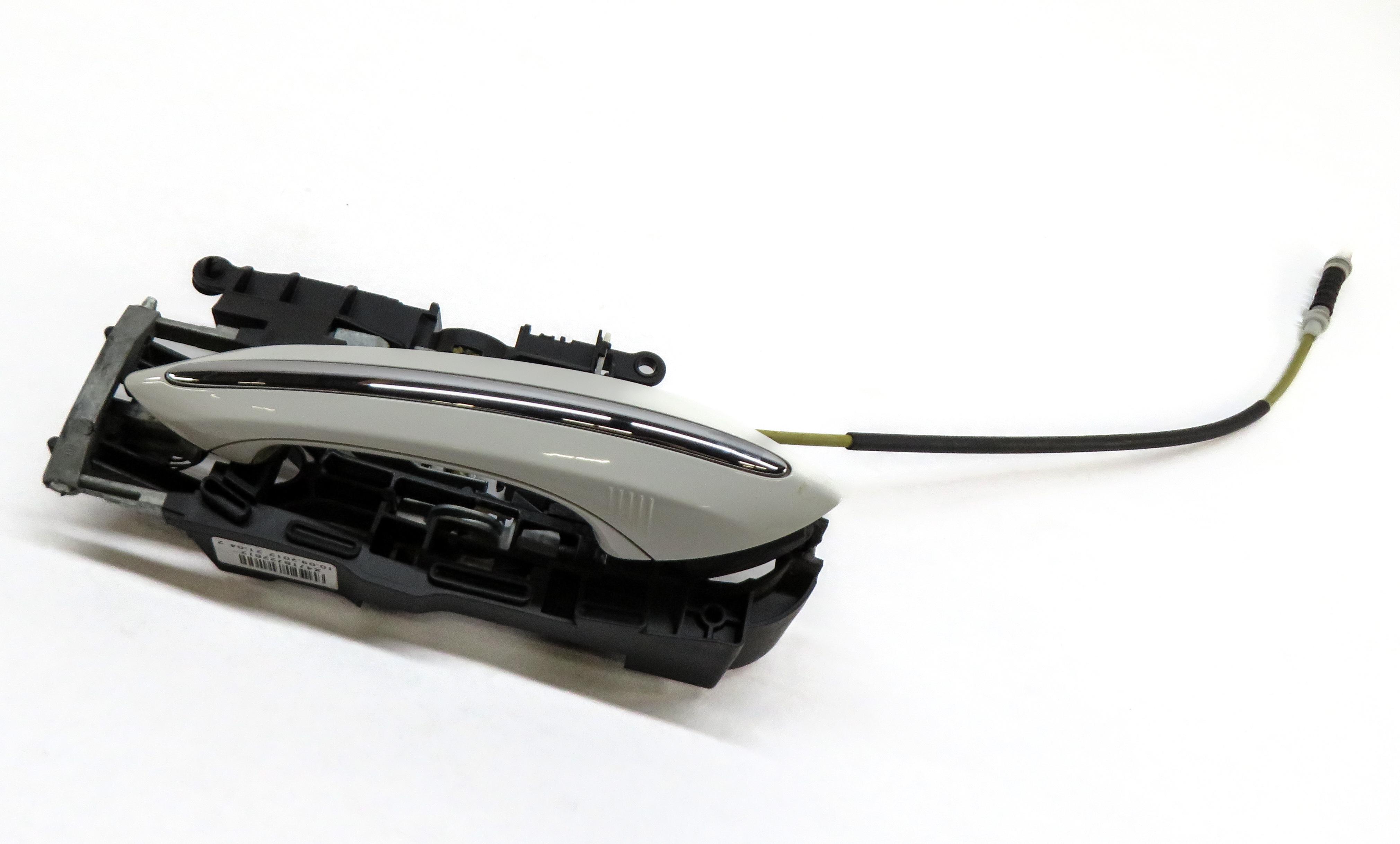 09-19 BMW 5 6 7 SERIES (F01 F07 F10 F12) RIGHT REAR COMFORT DOOR HANDLE (WHITE) — exact item pictured