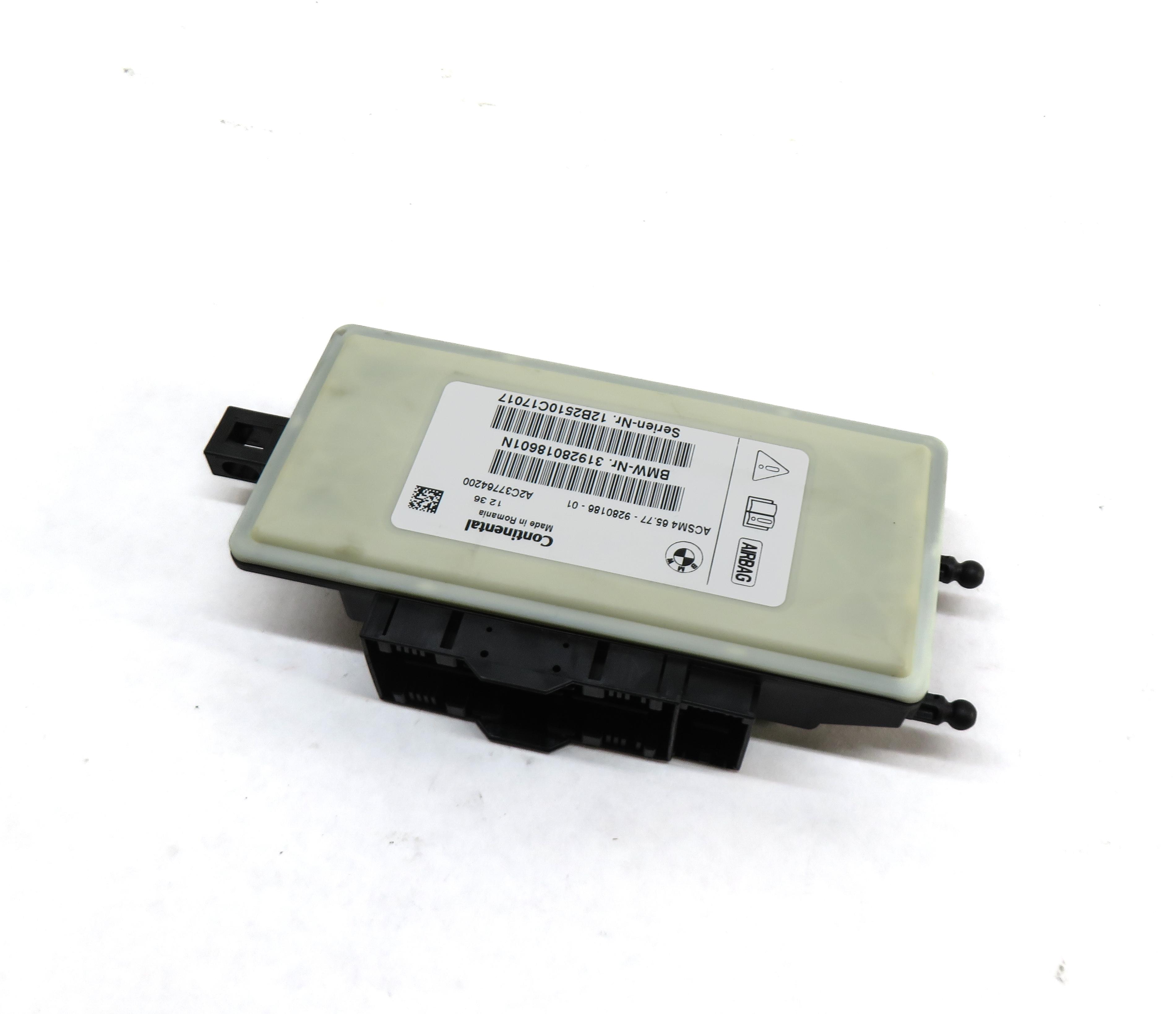12-21 BMW 2 3 4 5 6 7 X3 X4 X5 X6 (F22 F30 F32 F10 F15 F16 F85) SRS BAG MODULE — exact item pictured