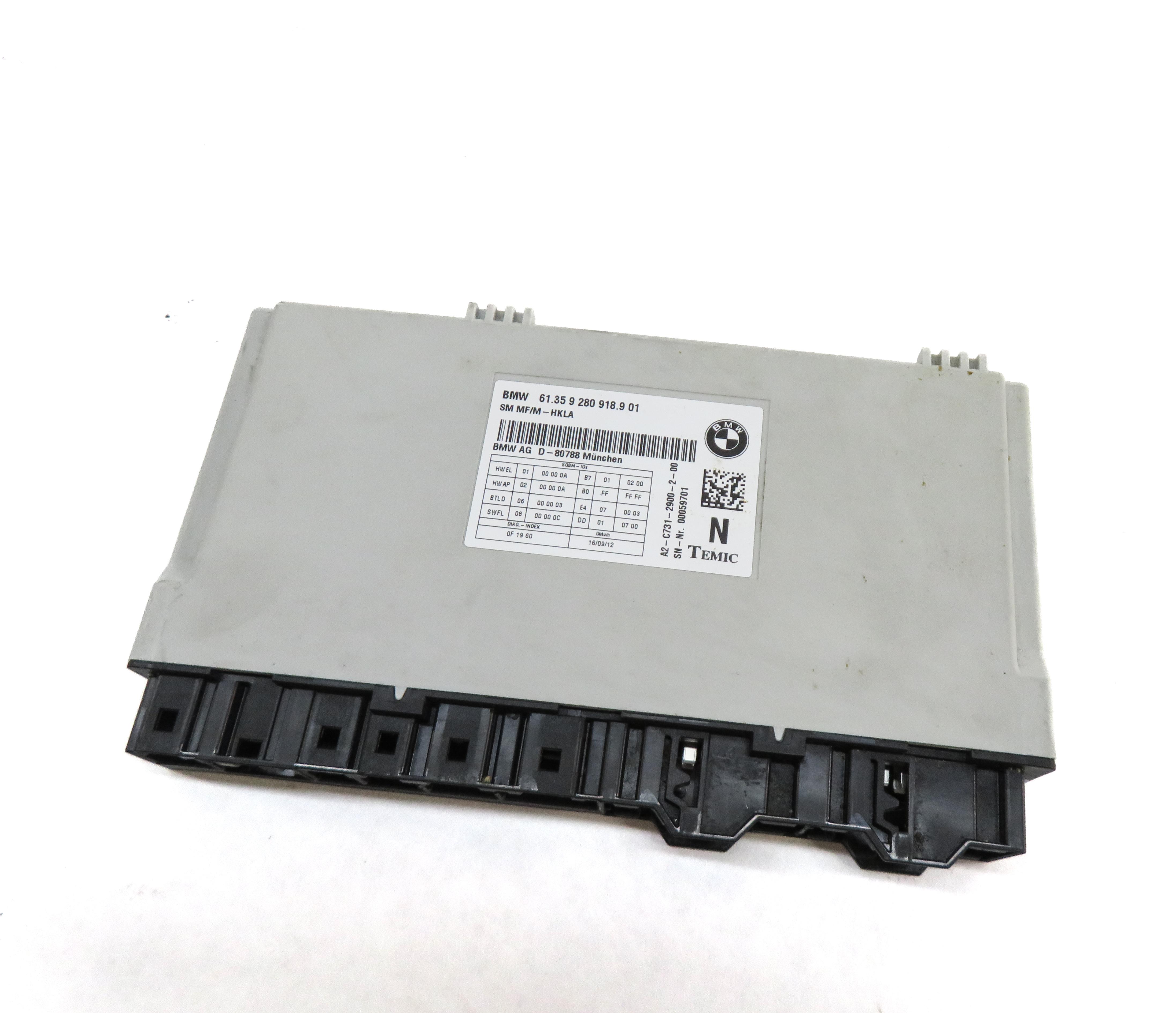 10-17 BMW 5 6 7 SERIES (F01 F06 F10) FRONT RIGHT PASSENGER COMFORT SEAT MODULE — exact item pictured