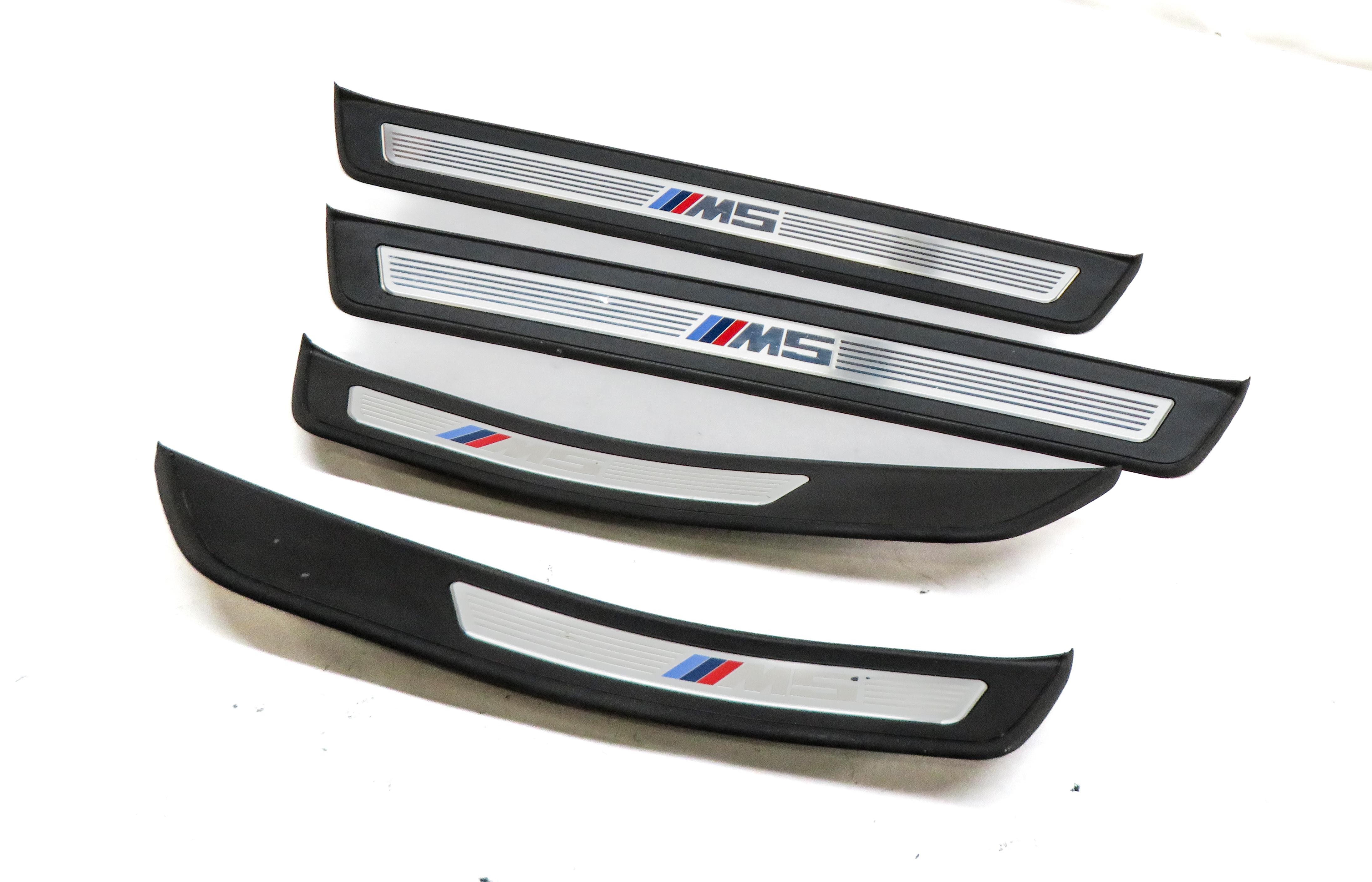 2013 BMW M5 ///M (F10) FRONT & REAR DOOR SILL SCUFF PANEL TRIM SET-4 — exact item pictured