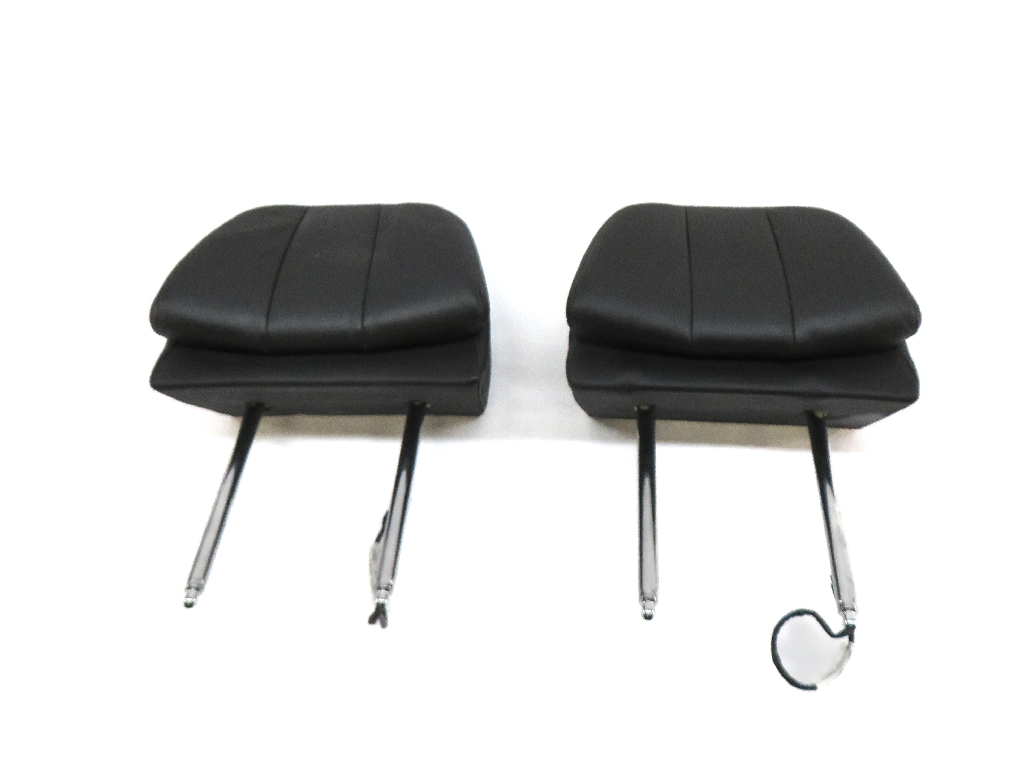 2013 BMW M5 ///M (F10) FRONT LEFT & RIGHT SEAT HEADREST SET-2 (BLACK MERINO) — exact item pictured