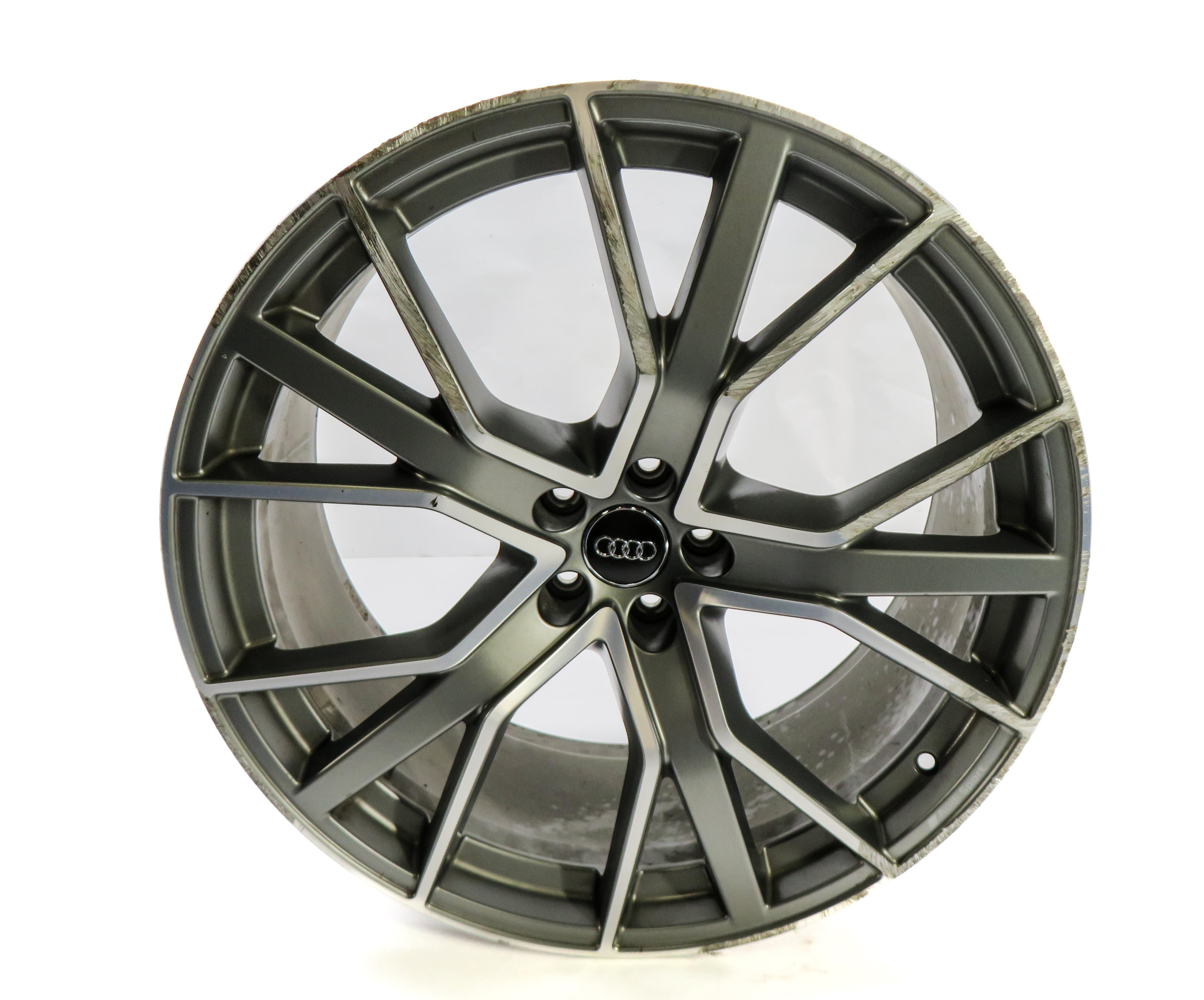 2019 AUDI Q7 (4M) 22x10 ALUMINUM ALLOY 5-SPOKE V SPOKE WHEEL RIM — exact item pictured