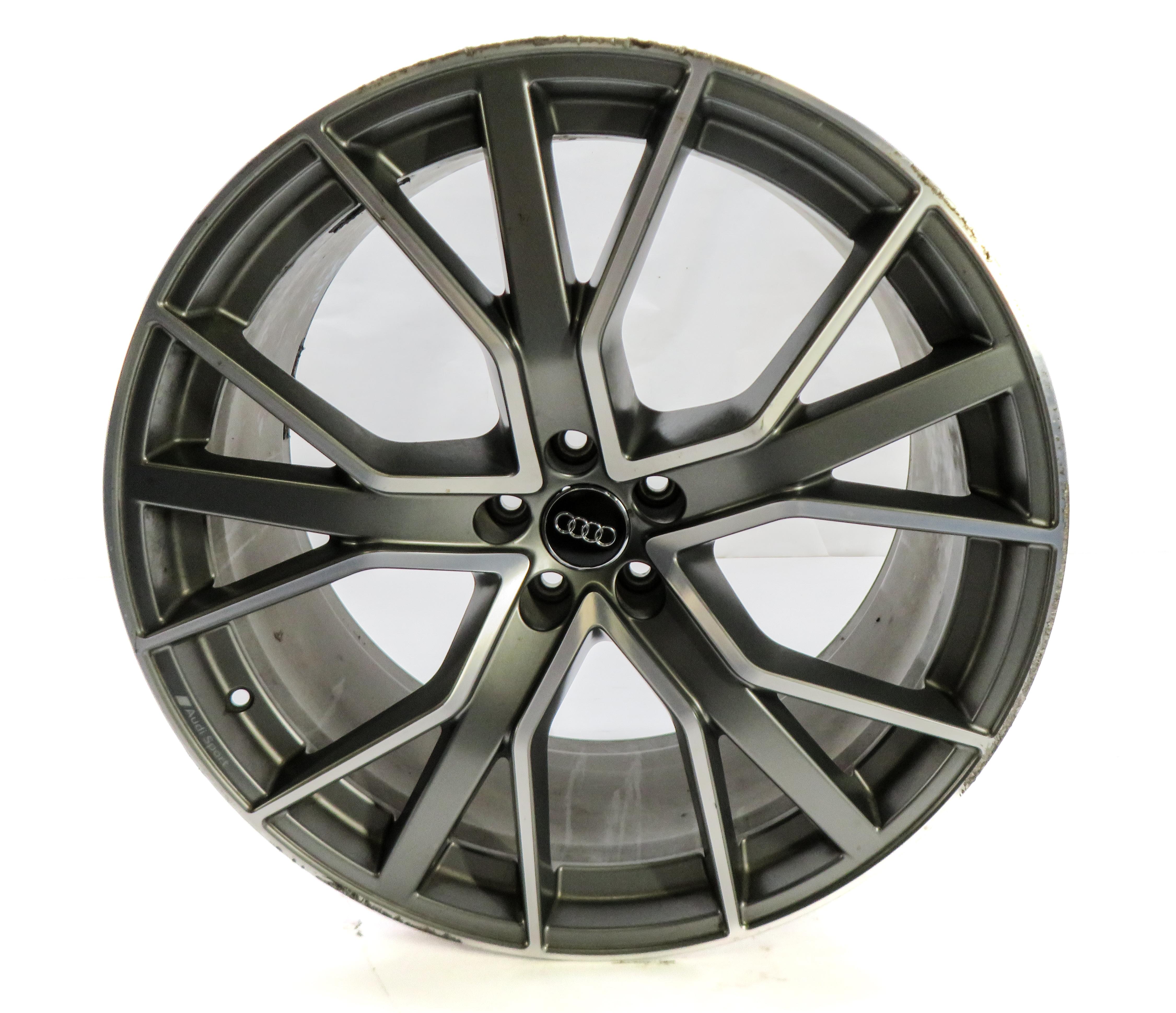 2019 AUDI Q7 (4M) 22x10 ALUMINUM ALLOY 5-SPOKE V SPOKE WHEEL RIM — exact item pictured