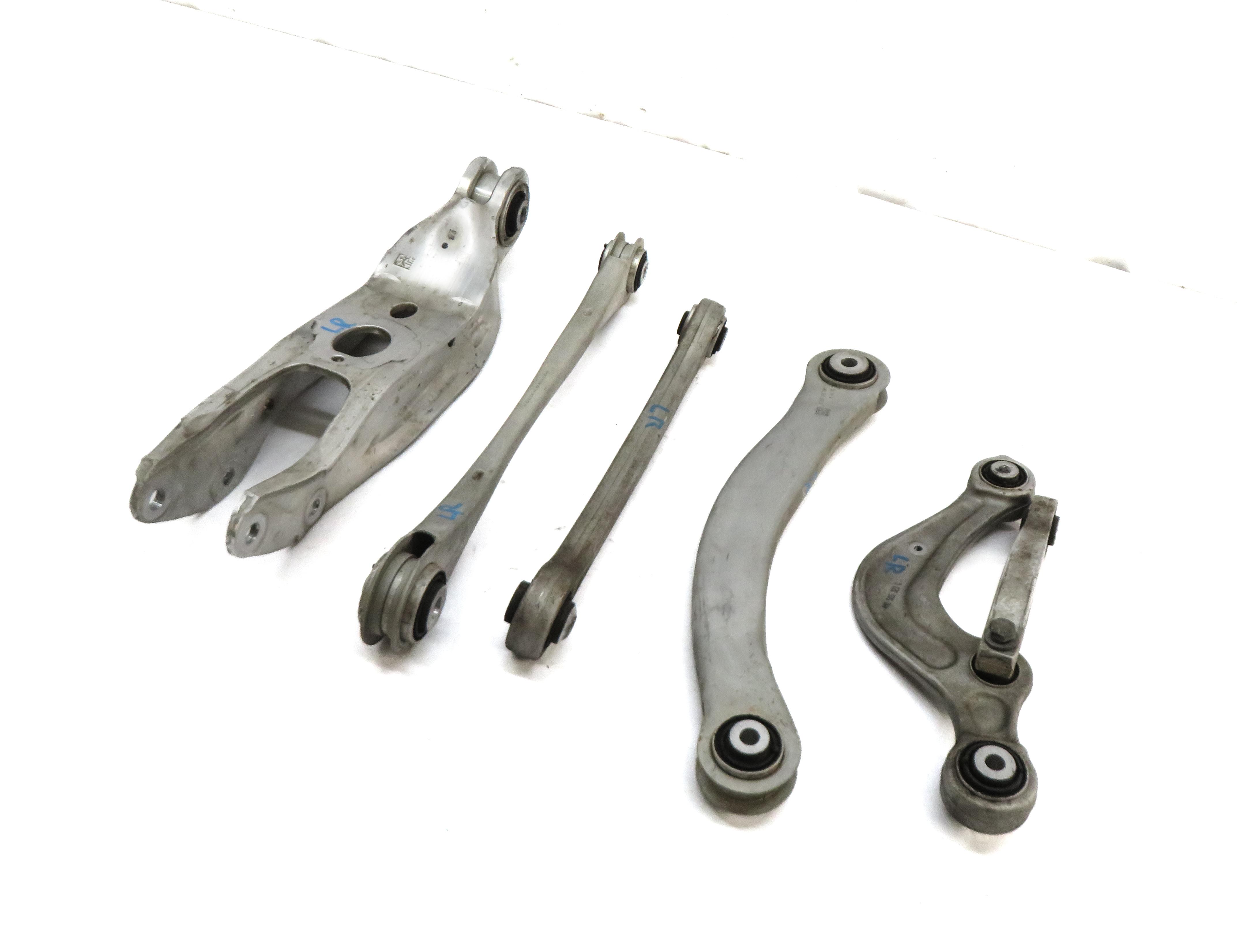 2017-2022 AUDI Q7 (4M) REAR LEFT DRIVER UPPER LOWER CONTROL ARM SET/5 — exact item pictured