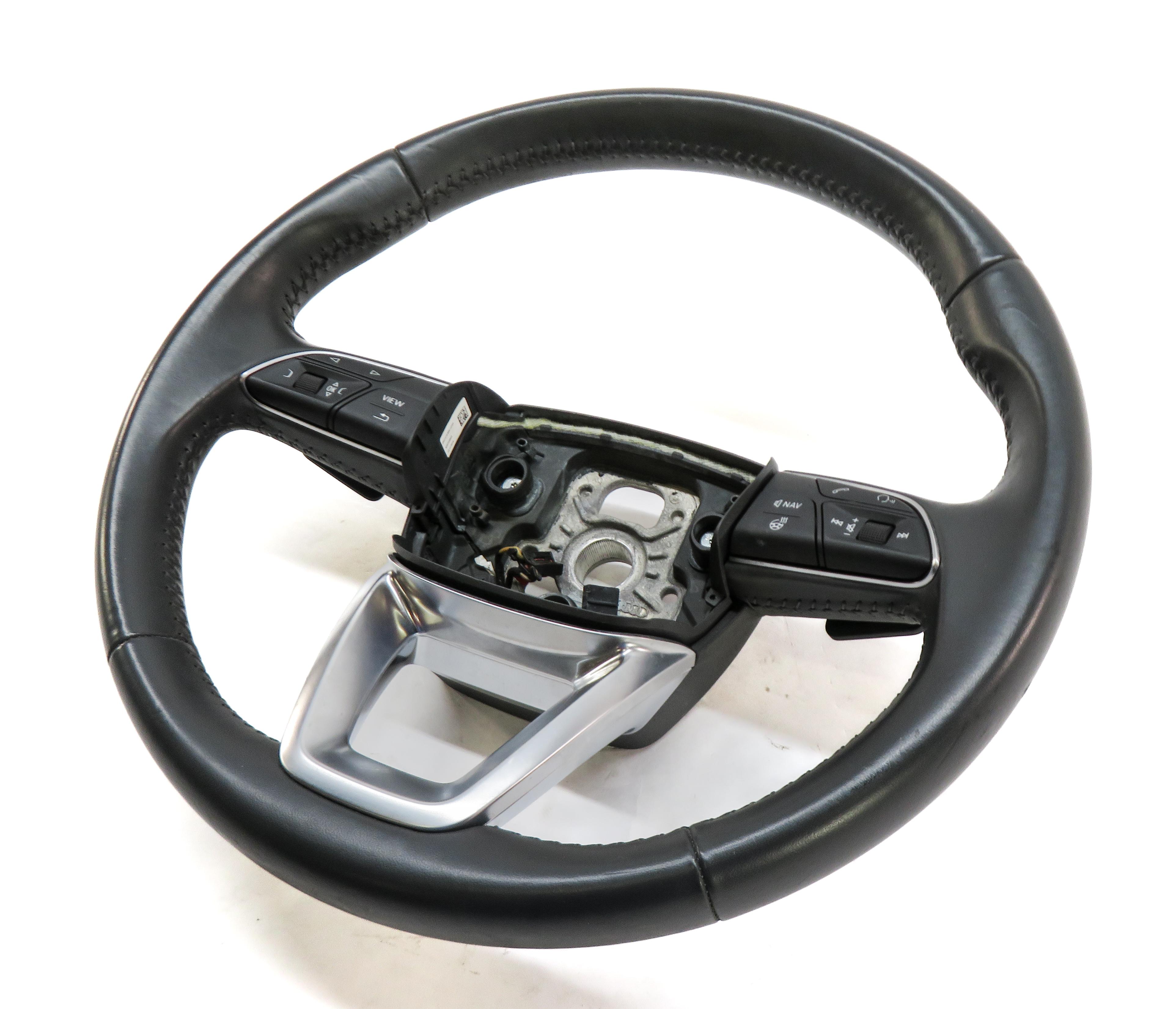2017-2019 AUDI ALLROAD Q7 (C7 4M) 3-SPOKE MULTIFUNCTION HEATED STEERING WHEEL — exact item pictured
