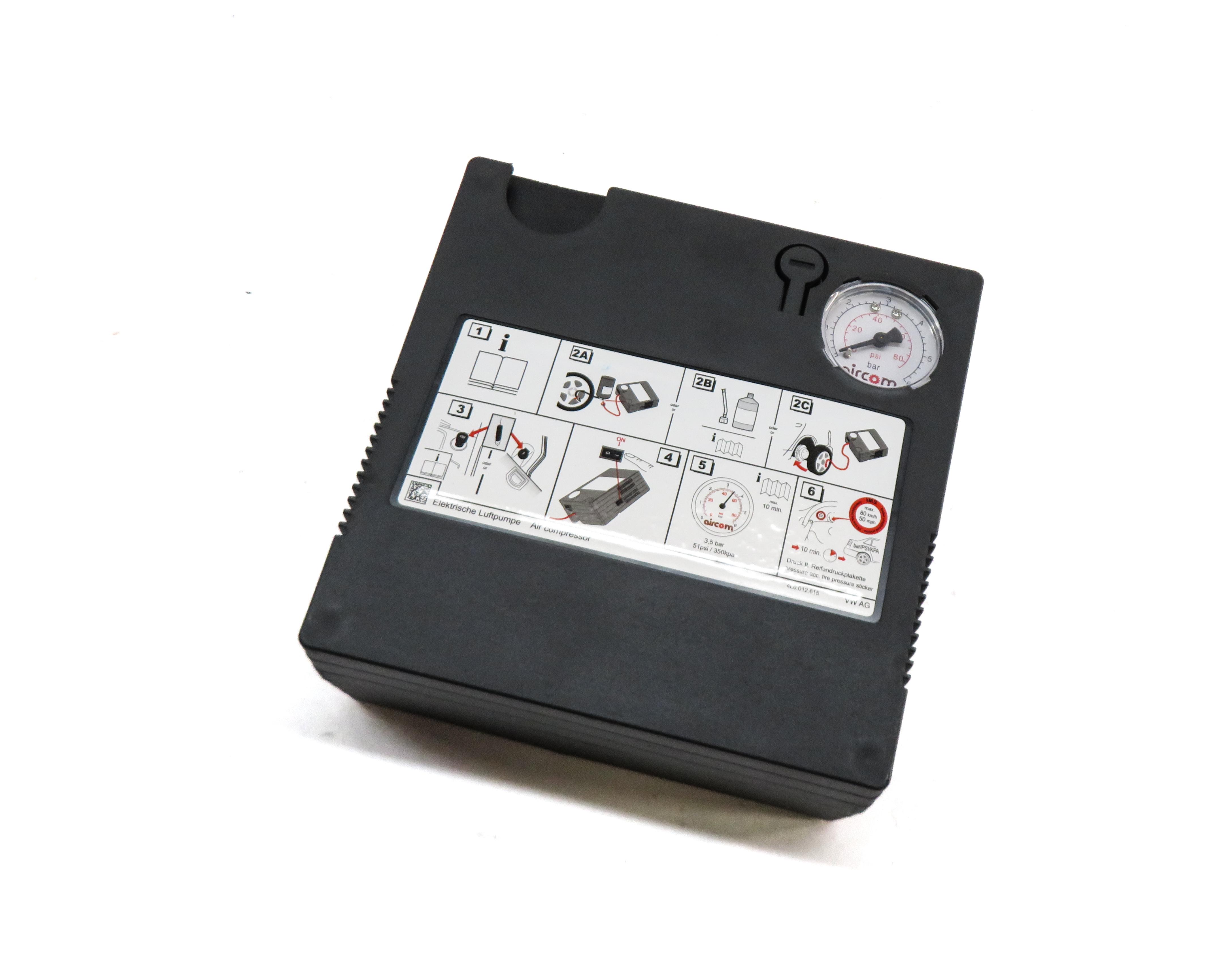 2019 AUDI Q7 (4M) TIRE AIR COMPRESSOR INFLATOR PUMP MOTOR — exact item pictured