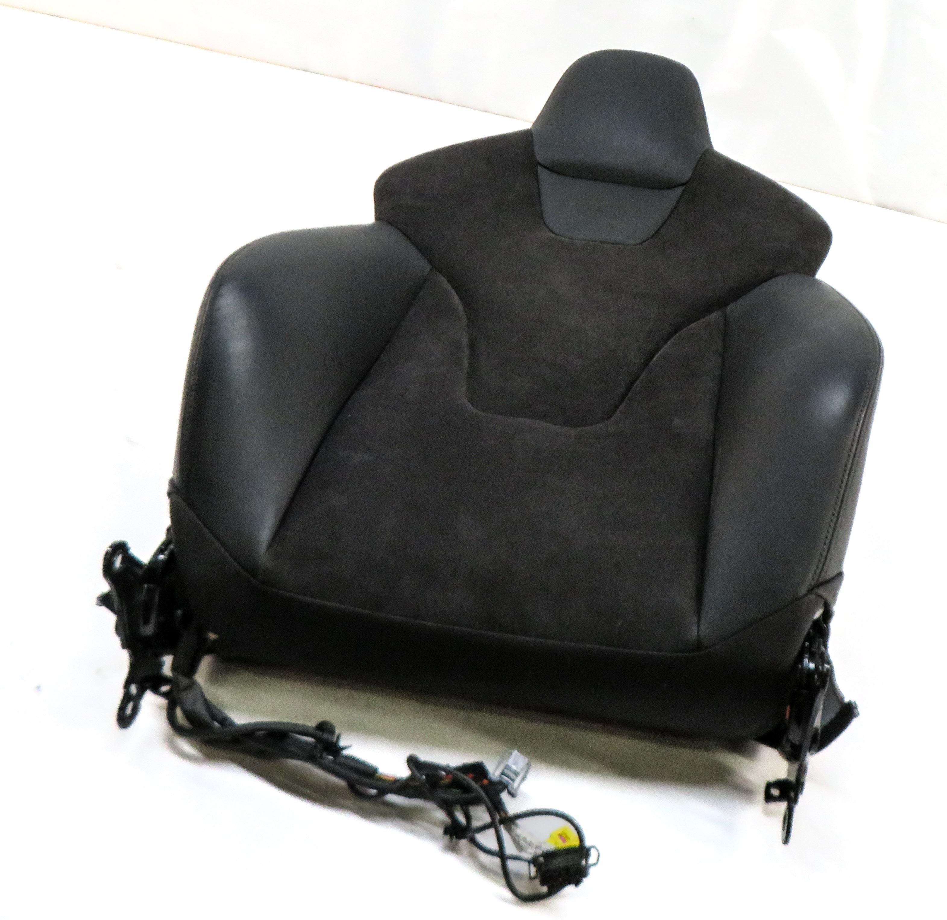 2016 AUDI S5 (B8 8T) FRONT RIGHT PASSENGER UPPER TOP SPORT SEAT CUSHION (BLACK) — exact item pictured