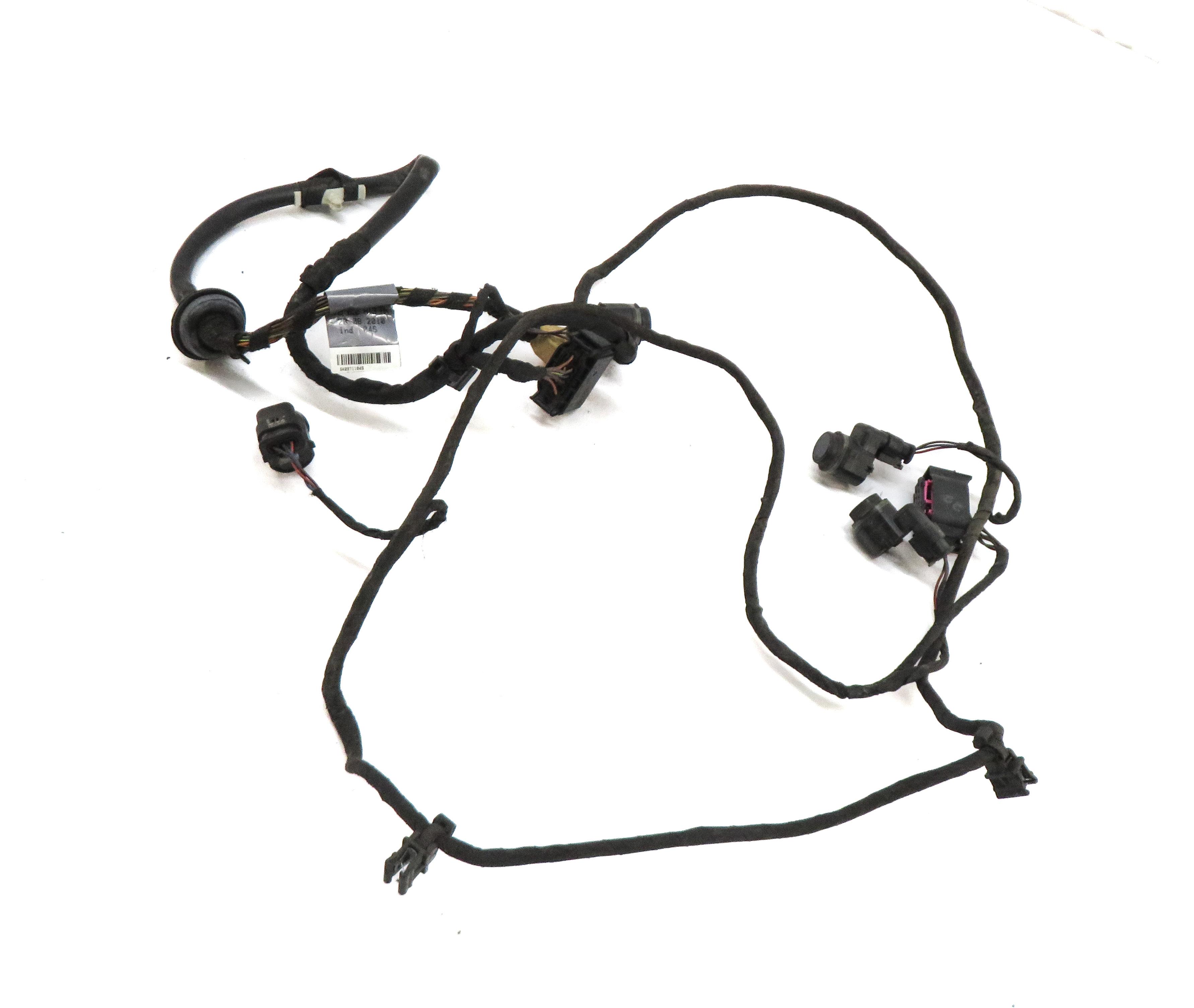2016 AUDI S5 (B8 8T) REAR PDC PARK DISTANCE SENSOR SET w/ HARNESS (BLUE) — exact item pictured