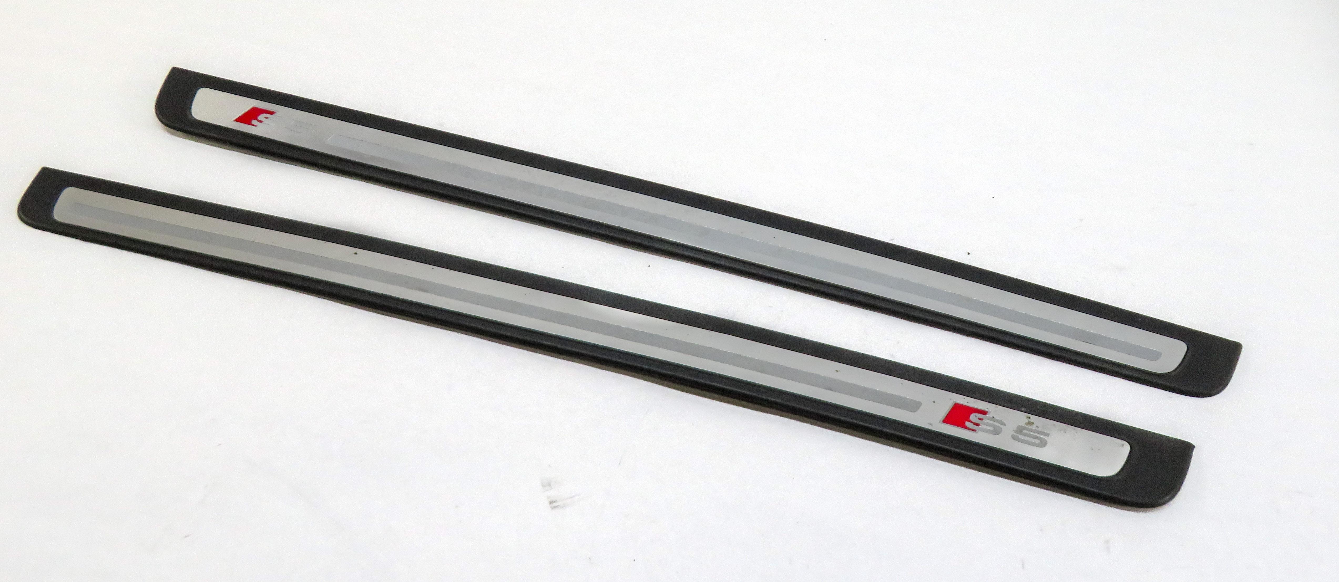 2016 AUDI S5 (B8 8T) FRONT & REAR DOOR SILL SCUFF PANEL TRIM SET-2 — exact item pictured