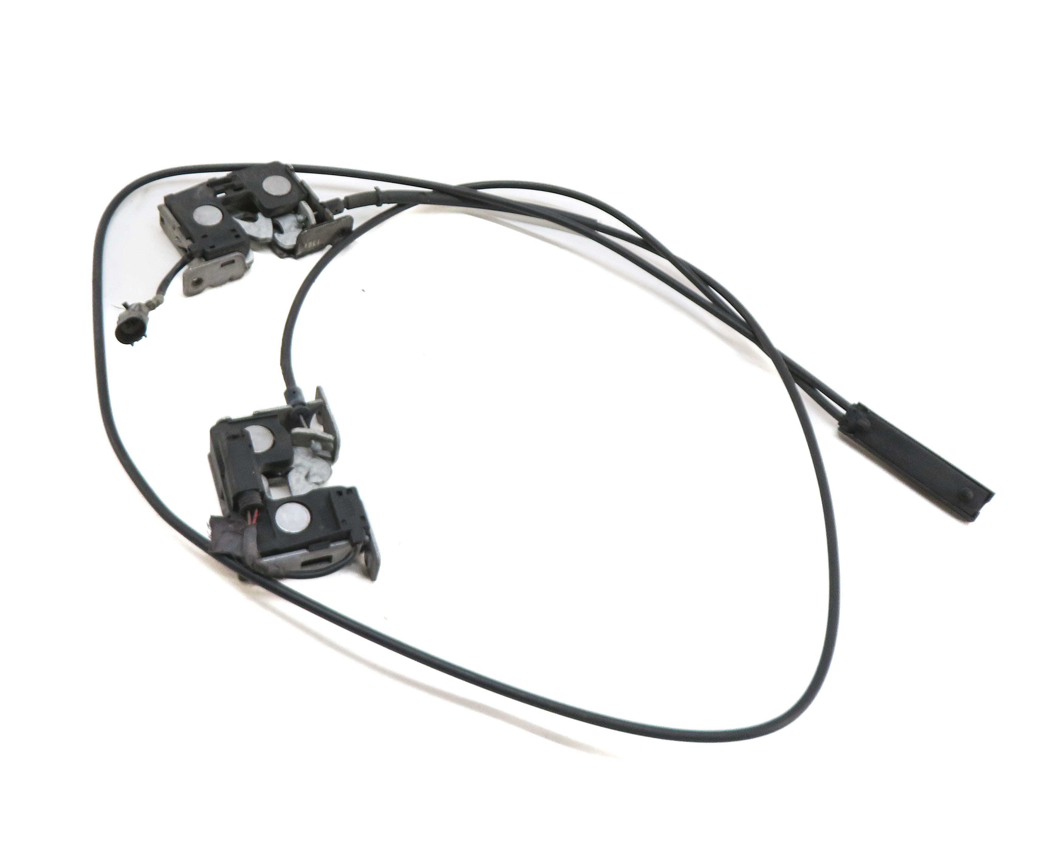 2006 BMW M6 (E63) LEFT & RIGHT HOOD LOCK LATCH SET 2 w/ CABLES 51237115229 — exact item pictured