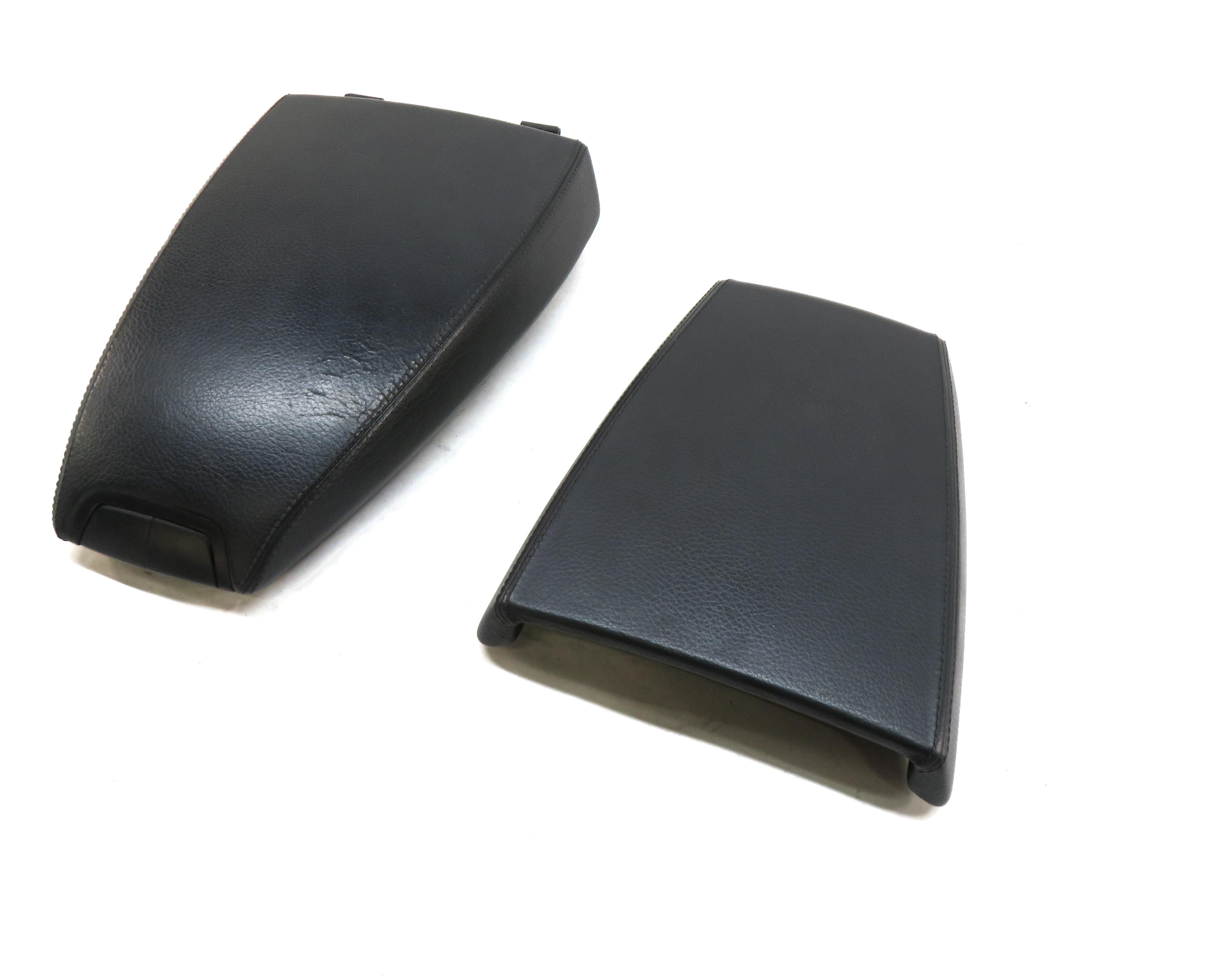 2006-2010 BMW M6 ///M (E63) FRONT CENTER CONSOLE ARMREST LID (BLACK LEATHER) — exact item pictured