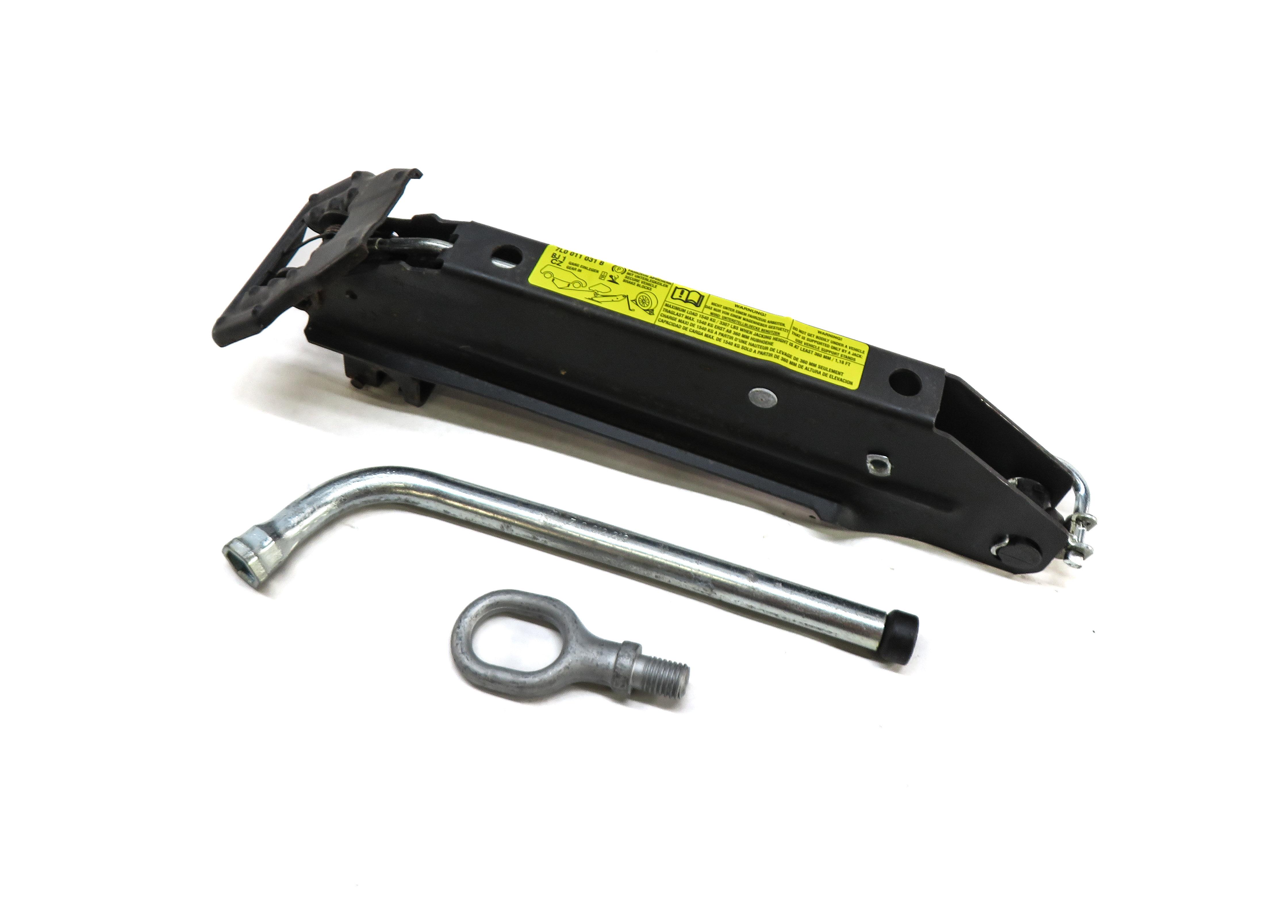 2003-2010 PORSCHE CAYENNE (955) SCISSOR JACK HANDLE w/ LUG WRENCH & TOW HOOK EYE — exact item pictured