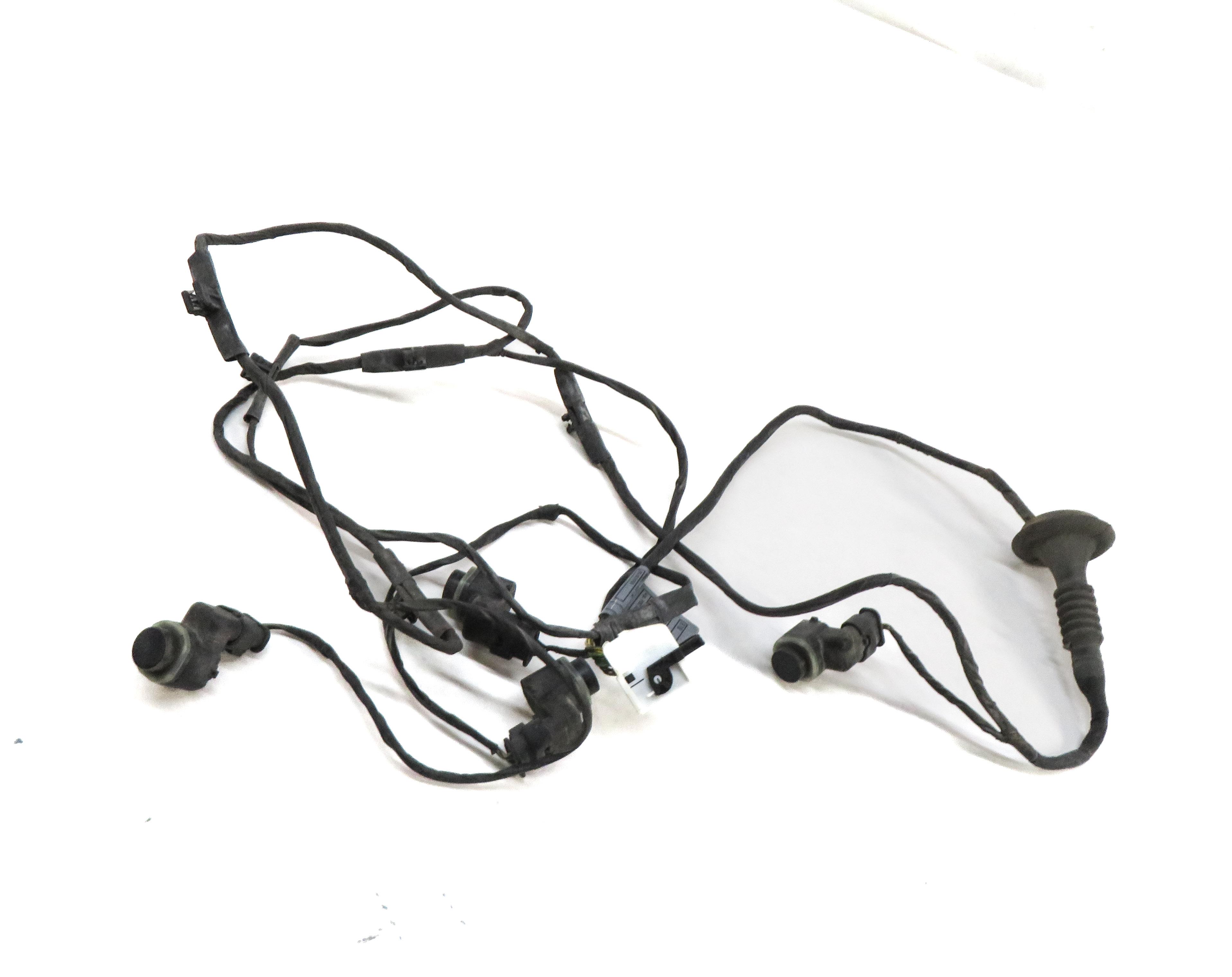 2009 BMW X5 (E70) REAR PARK ASSIST PDC SENSOR SET4 (BLACK) w/ WIRE HARNESS — exact item pictured