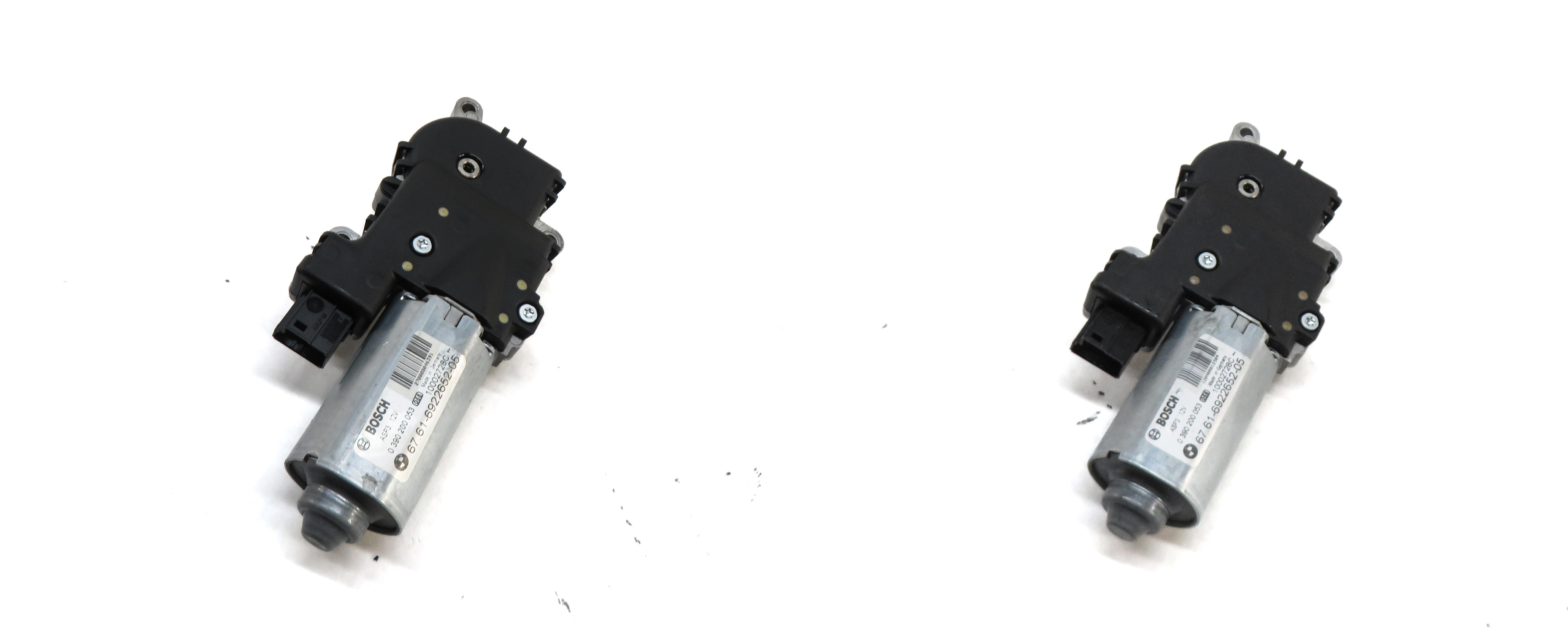 04-13 BMW X5 E53 E70 04-11 X3 (F25) PANORAMIC GLASS SUNROOF SUN ROOF MOTOR SET2 — exact item pictured