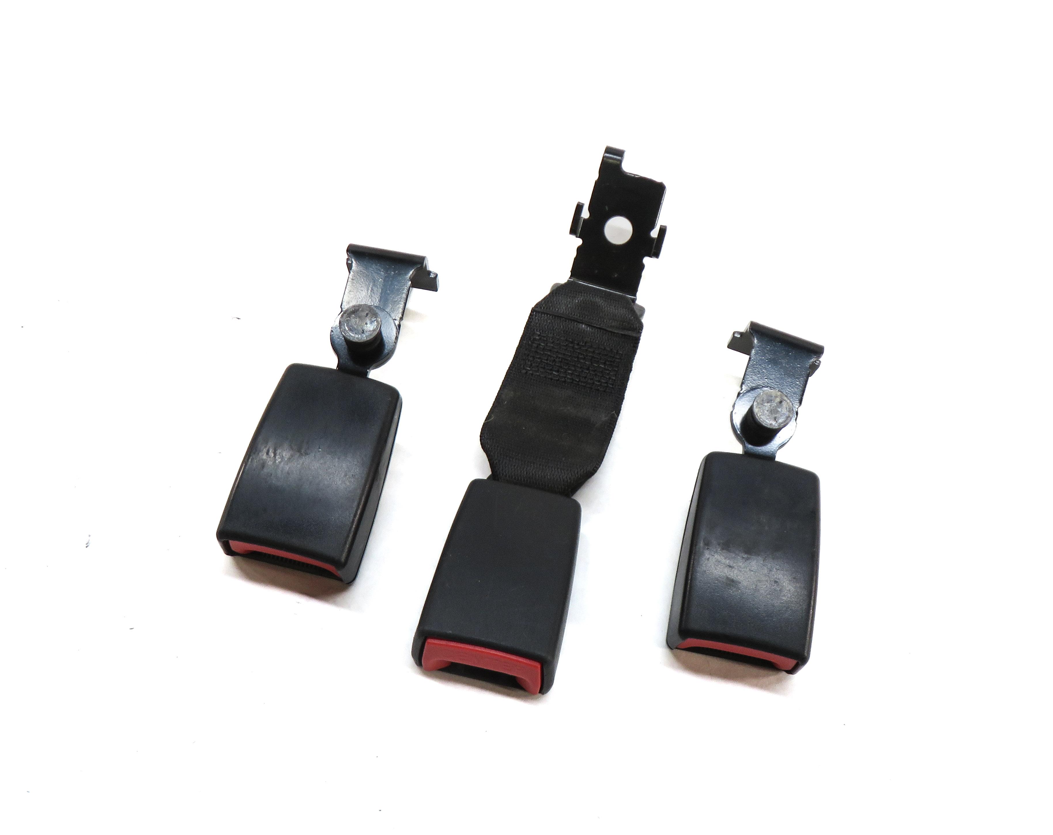 2009 BMW X5 (E70) REAR 2ND ROW LEFT RIGHT & CENTER SEATBELT BUCKLE RECEIVER SET3 — exact item pictured