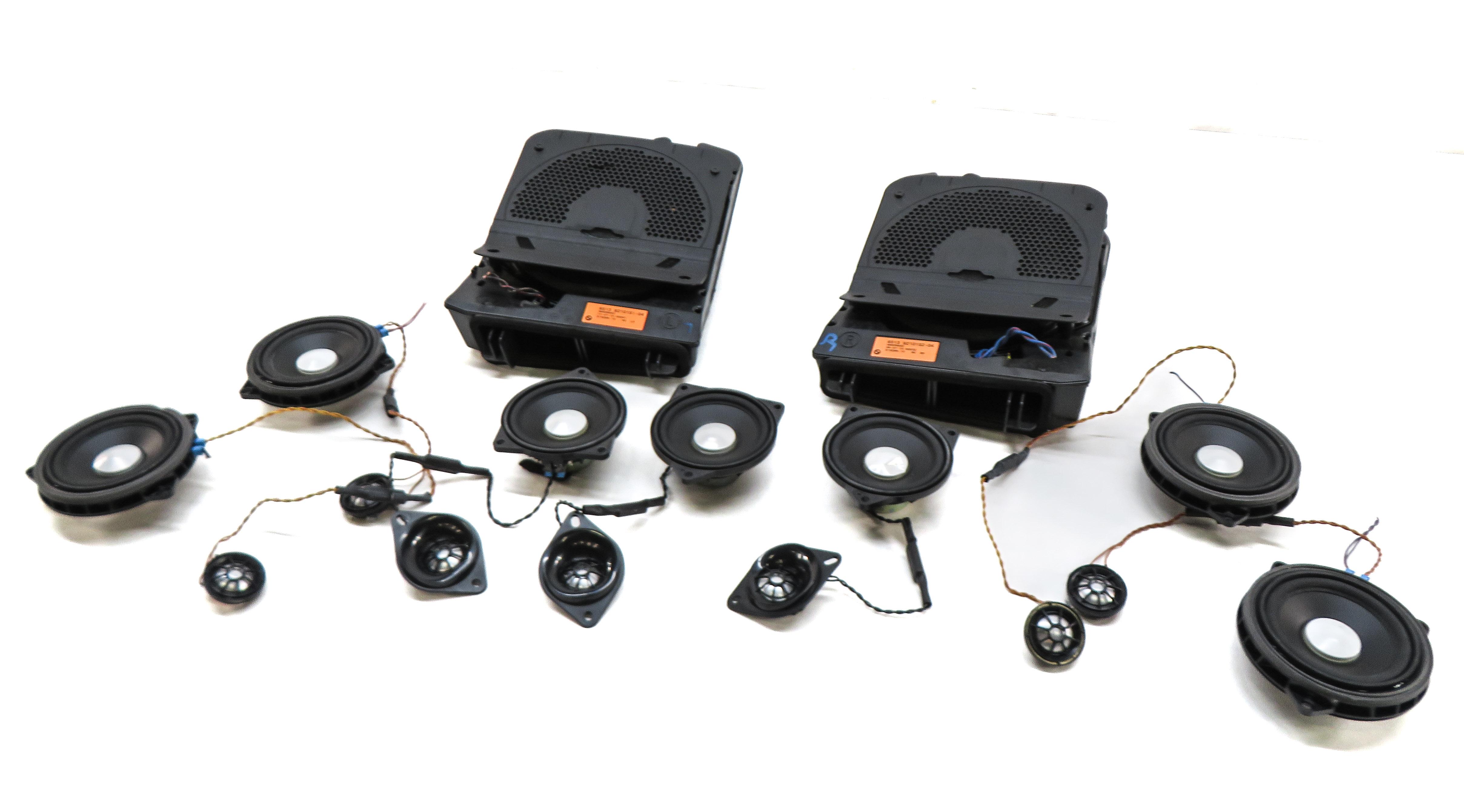 2016 BMW 435i COUPE (F32) FRONT REAR LEFT RIGHT HARMON KARDON SPEAKER SET 16 — exact item pictured