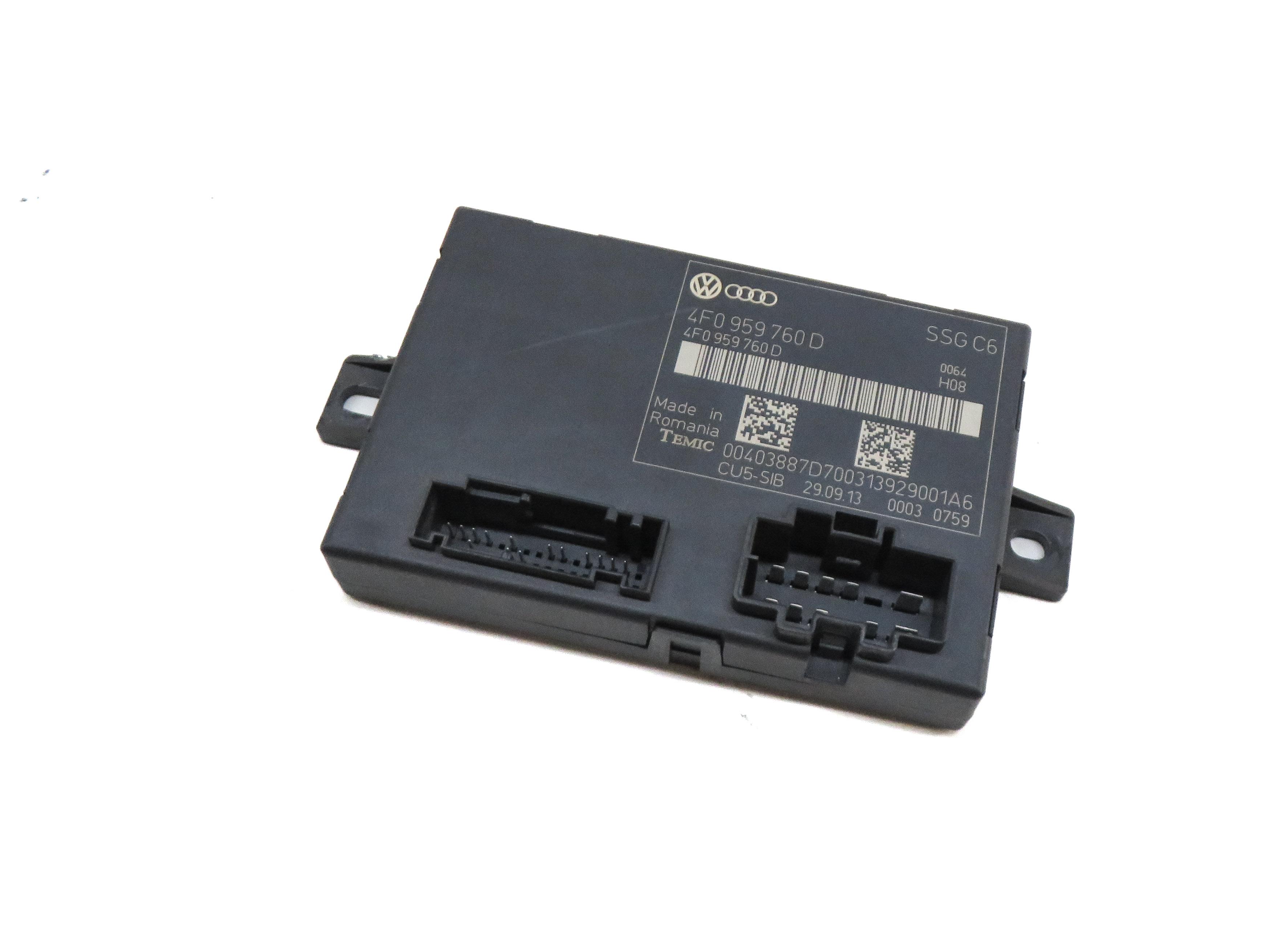 2005-2015 AUDI A6 S6 Q7 (C6 4L) LEFT FRONT DRIVER MEMORY SEAT CONTROL MODULE — exact item pictured
