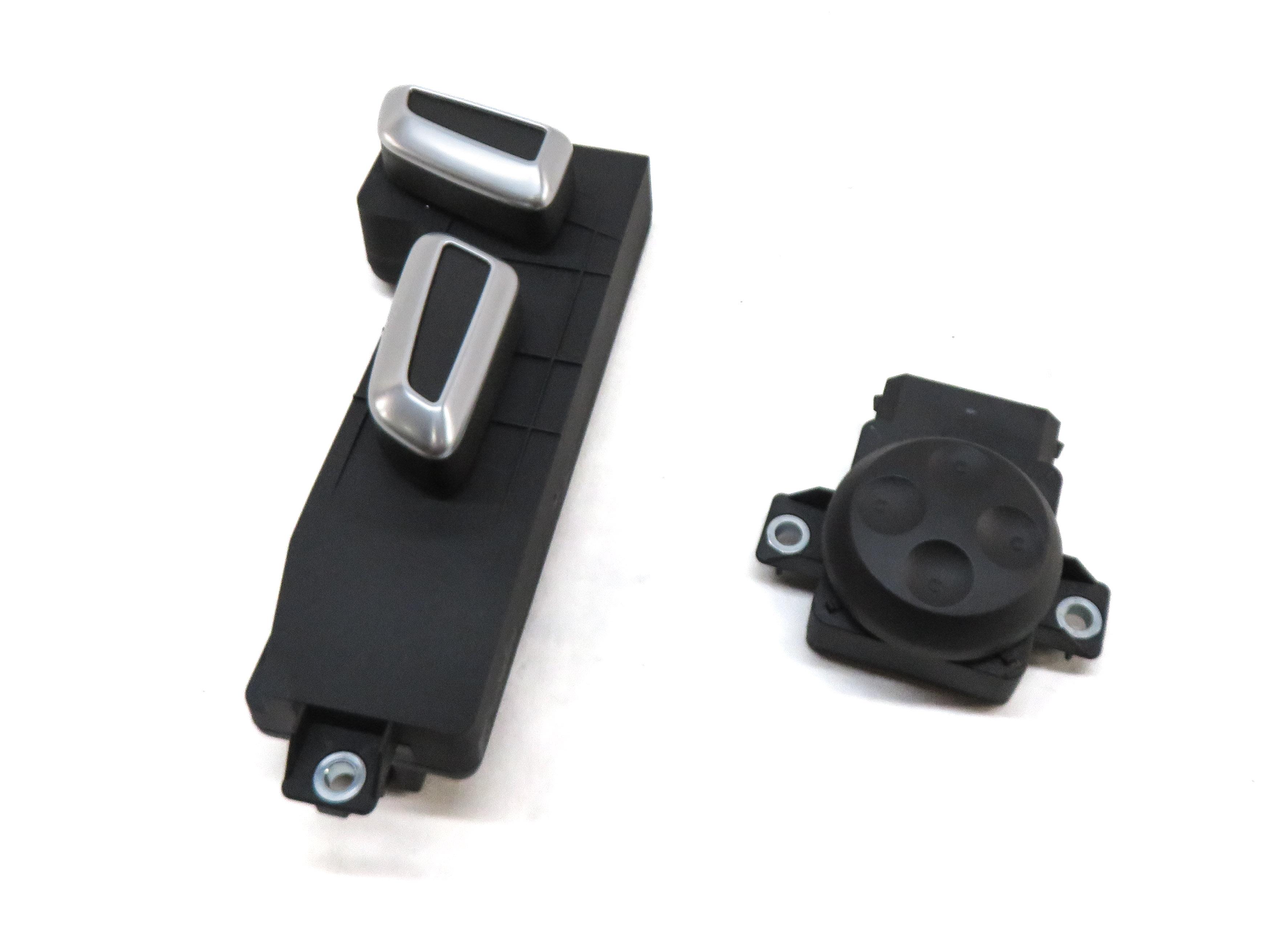 2014 AUDI Q7 (4L) FRONT LEFT DRIVER SEAT ADJUST ADJUSTMENT SWITCH SET 2 (BLACK) — exact item pictured