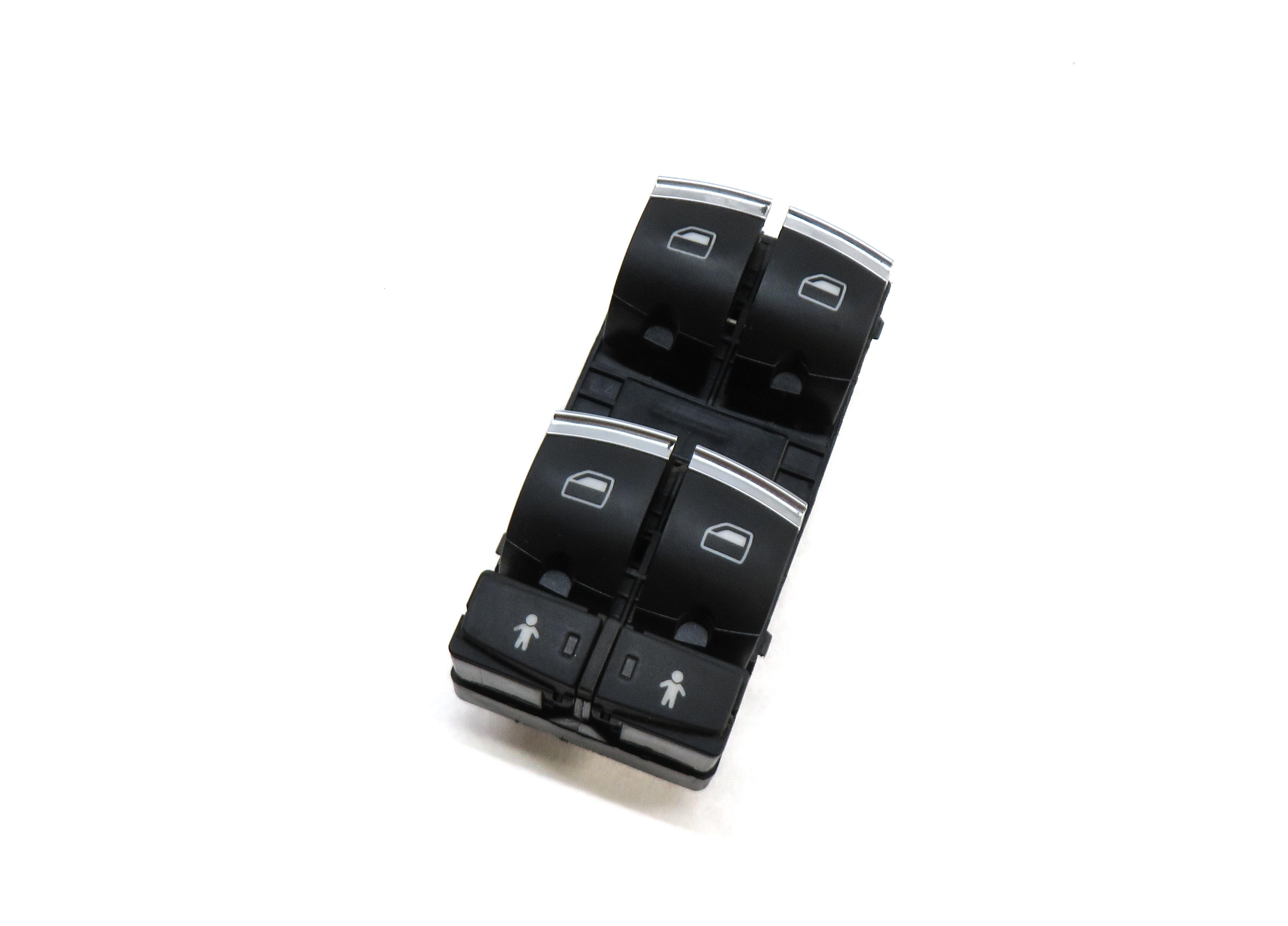 2011-2015 AUDI Q7 (4L) LEFT DRIVER MASTER POWER WINDOW SWITCH w/ CHILD LOCK — exact item pictured
