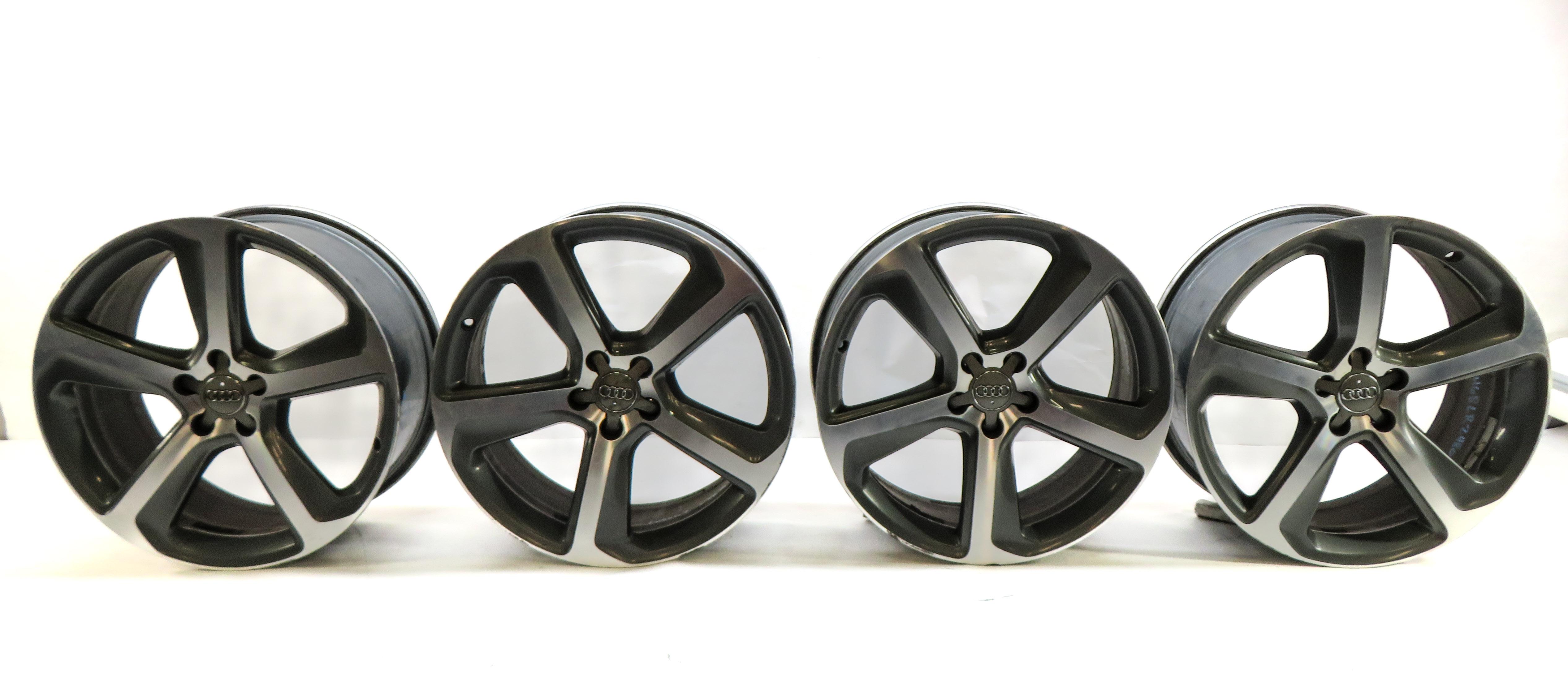 2013-2017 AUDI Q5 (B8 8R) 20x8.5 INCH 5 SWEPT ARM SPOKE ALUMINUM WHEEL RIM SET 4 — exact item pictured