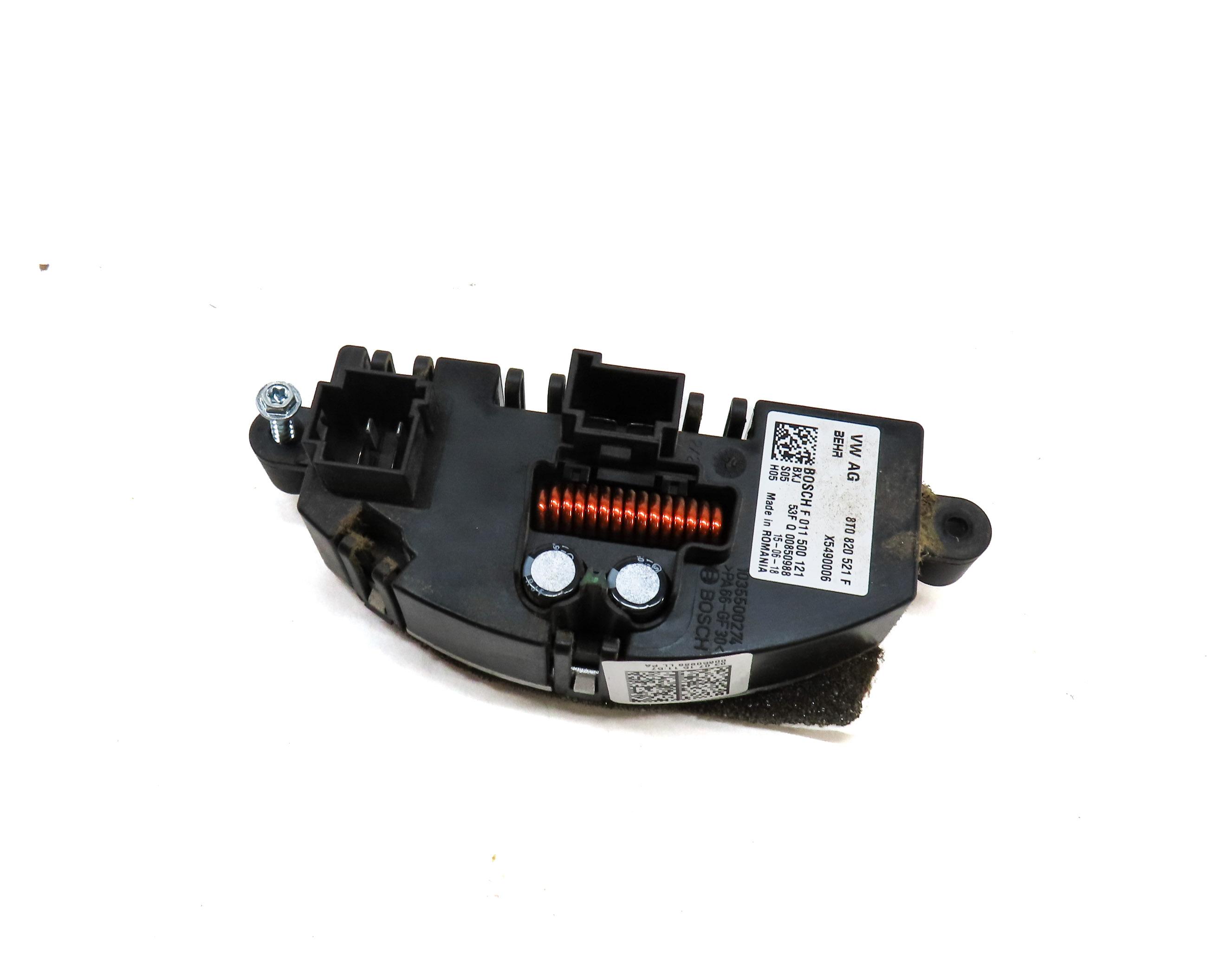 2016 AUDI Q5 (B8 8R) BLOWER MOTOR RESISTOR 8T0820521F — exact item pictured