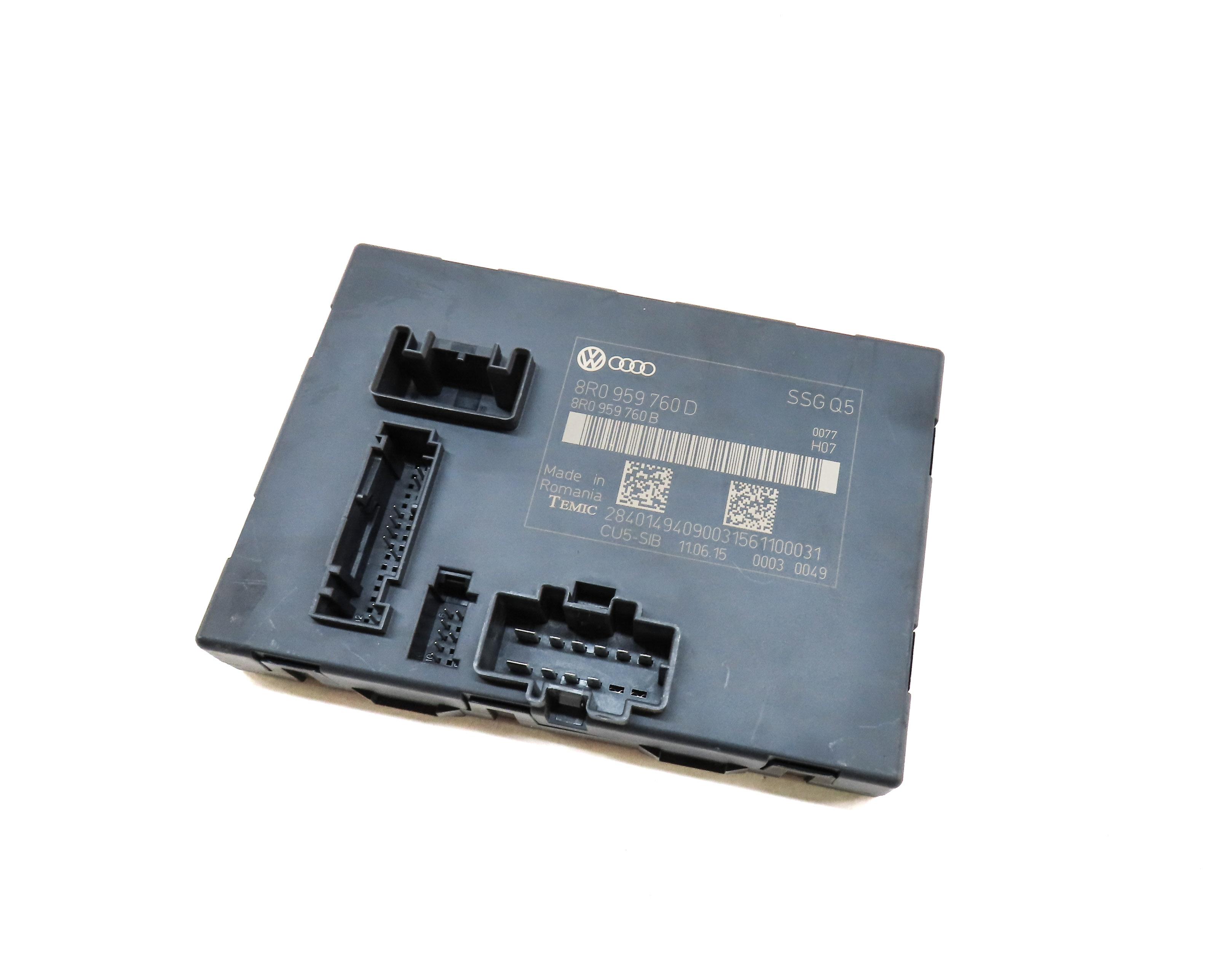 2009-2017 AUDI Q5 (8R) LEFT FRONT DRIVER MEMORY SEAT CONTROL MODULE COMPUTER — exact item pictured