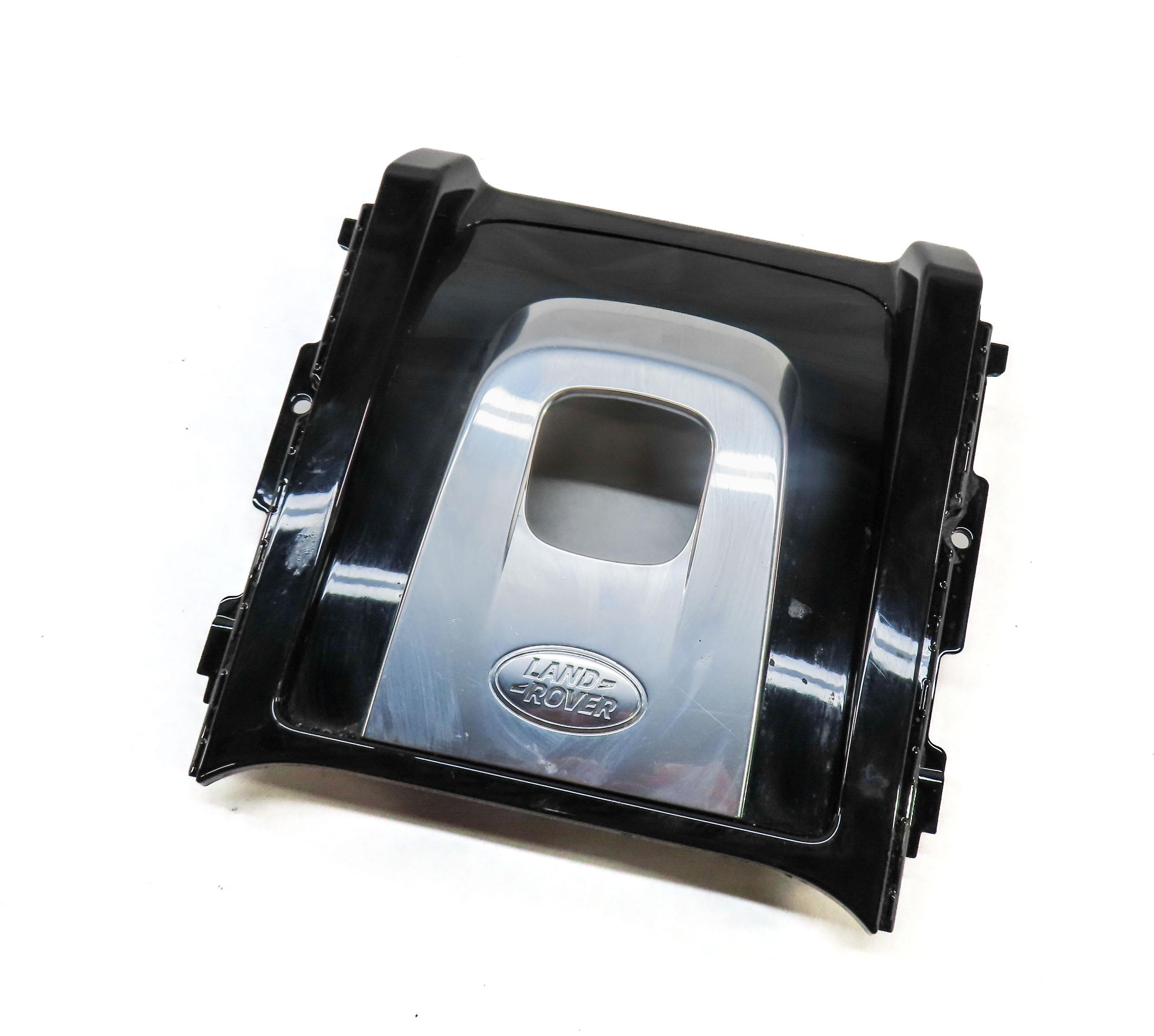 2020 DISCOVERY SPORT (L550) FLOOR GEAR SHIFTER TRIM SILVER & GLOSS BLACK VENEER — exact item pictured
