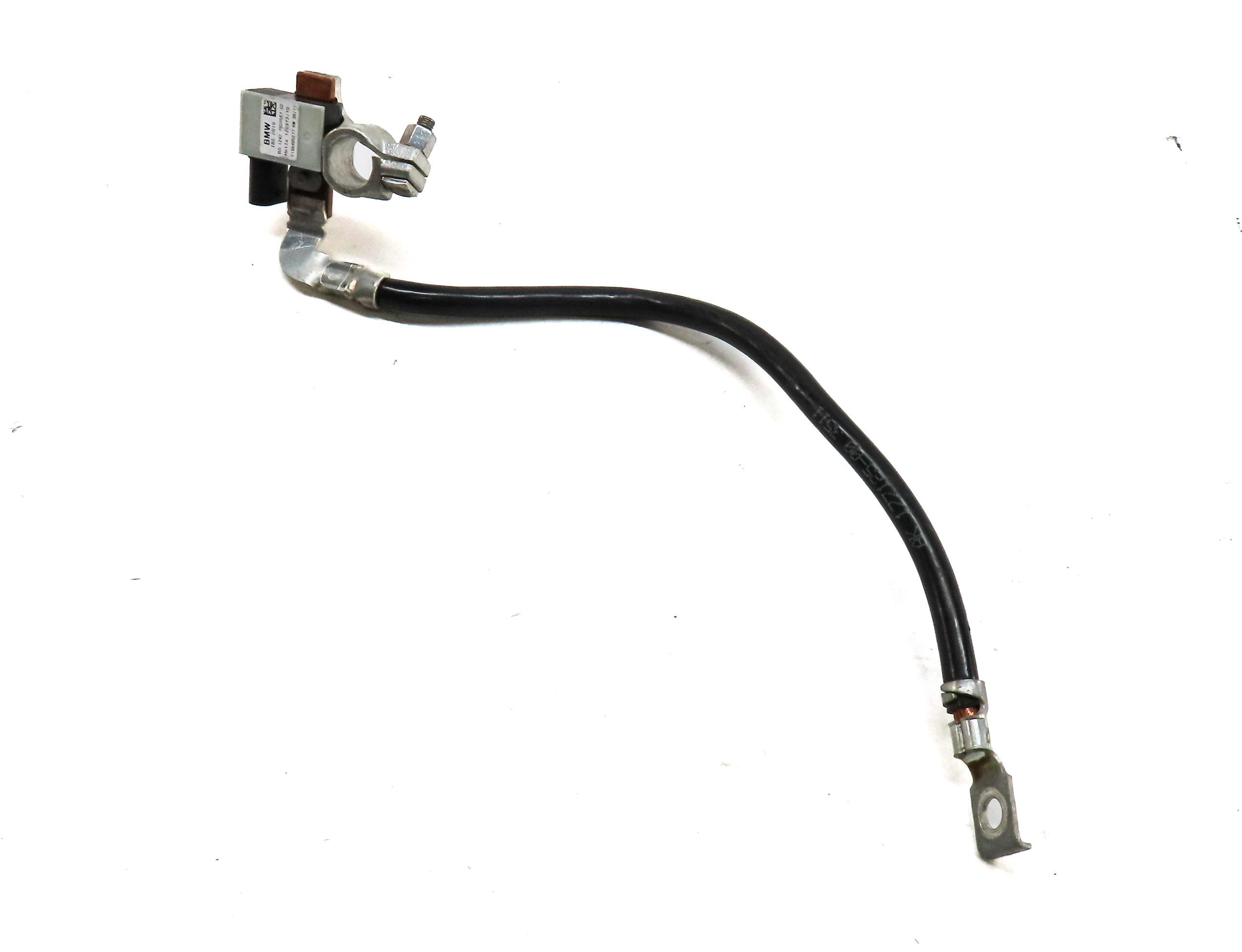 2012 BMW X5 E70 NEGATIVE BATTERY CABLE & INTELLIGENT BATTERY IBS MODULE TERMINAL — exact item pictured