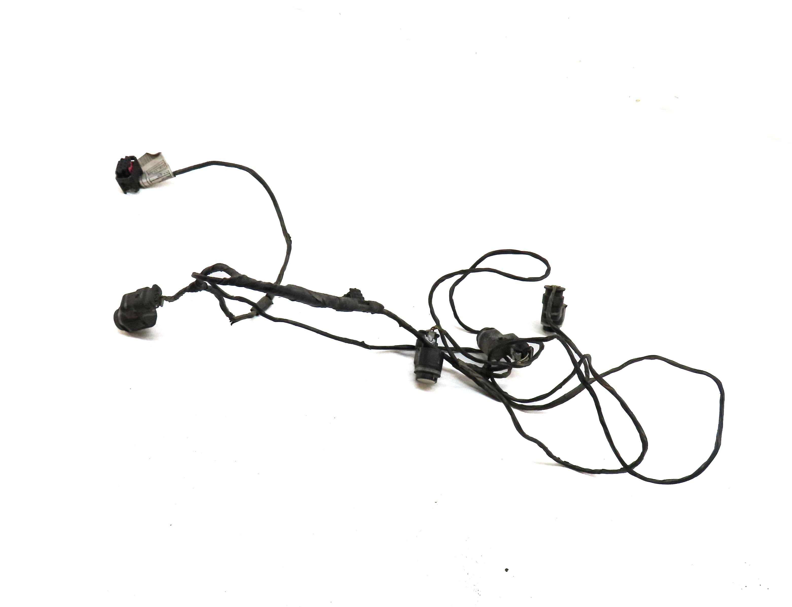 2012 BMW X5 (E70) REAR PARK ASSIST PDC SENSOR SET4 (WHITE) & WIRE HARNESS — exact item pictured