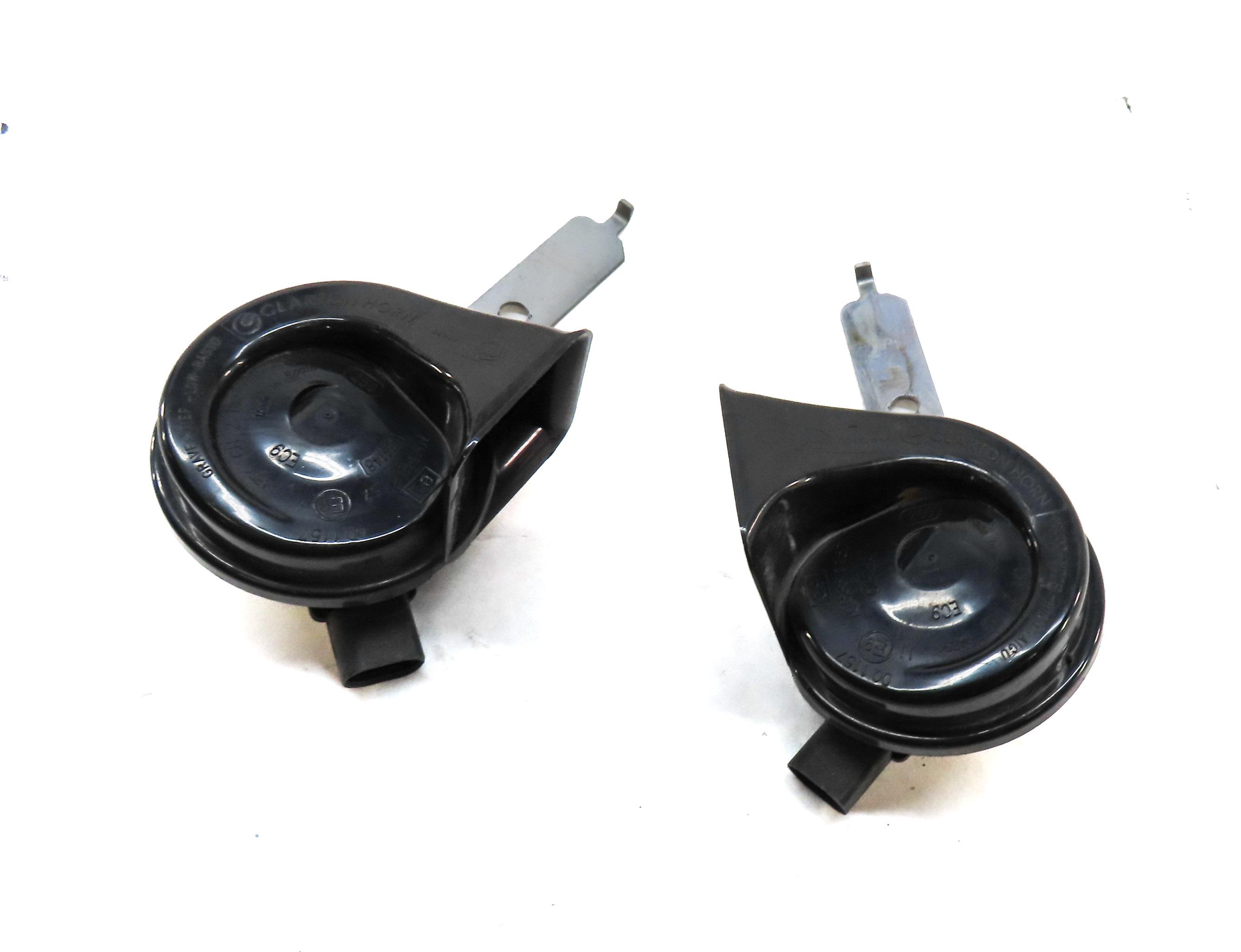 2010-2014 BMW X5 X6 (E70 E71) HIGH & LOW TONE SAFETY HORN SET-2 — exact item pictured