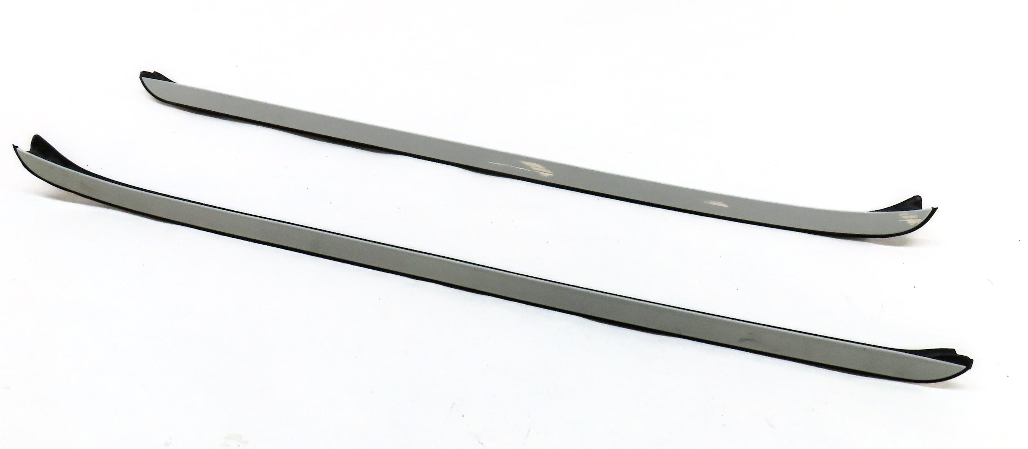 2012 BMW X5 (E70) FRONT LEFT & RIGHT WINDSHIELD WINDOW SILL TRIM SET 2 (WHITE) — exact item pictured