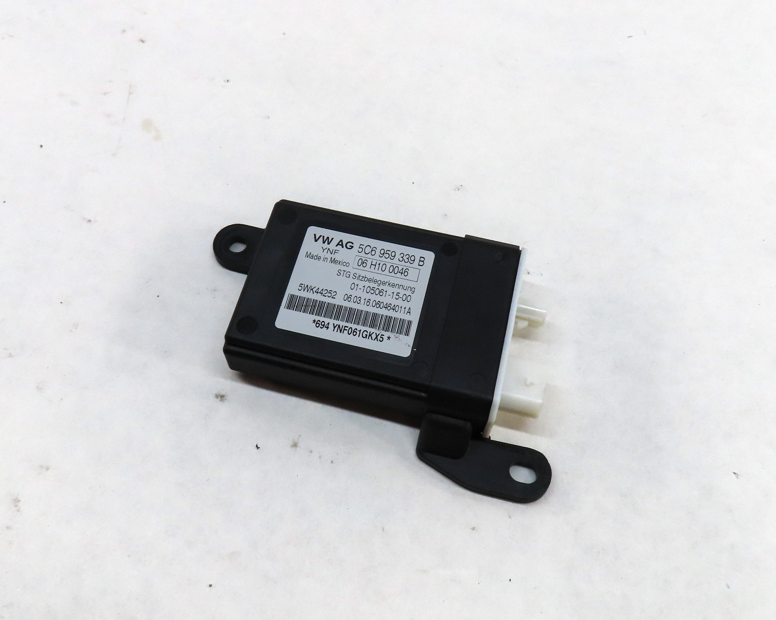 2013 AUDI A6 (C7) FRONT RIGHT PASSENGER BODY WEIGHT SENSOR MODULE 5C6959339B — exact item pictured