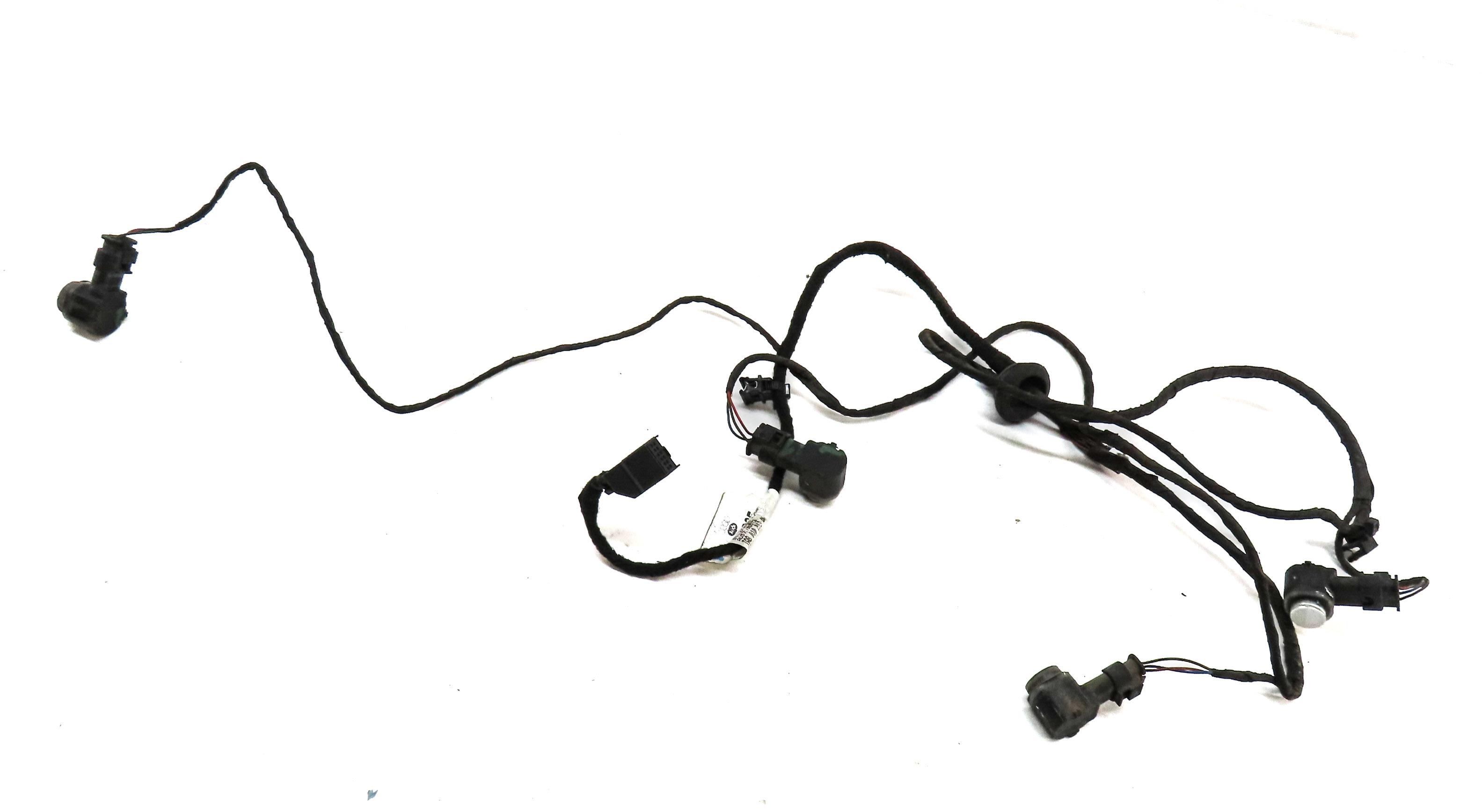 2013 AUDI A6 C7 REAR PARK ASSIST PDC SENSOR SET4 (GLACIER WHITE) & WIRE HARNESS — exact item pictured