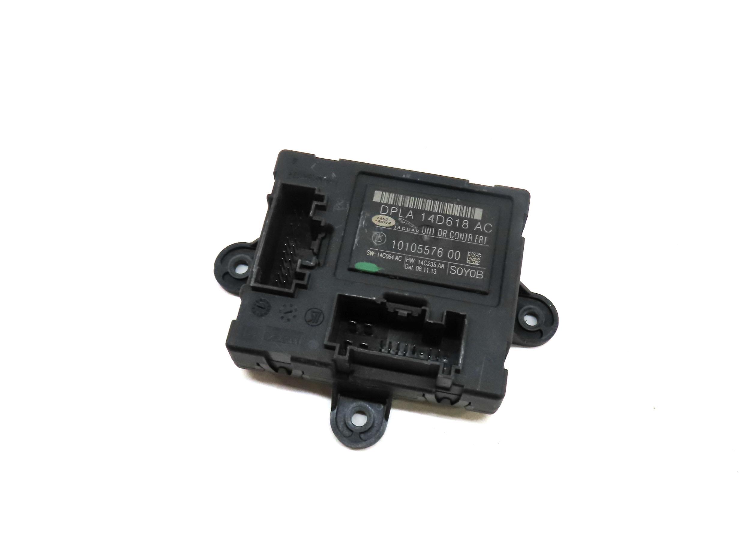 2014 LAND RANGE ROVER (L405) FRONT LEFT DRIVER DOOR CONTROL MODULE DPLA14D618AC — exact item pictured