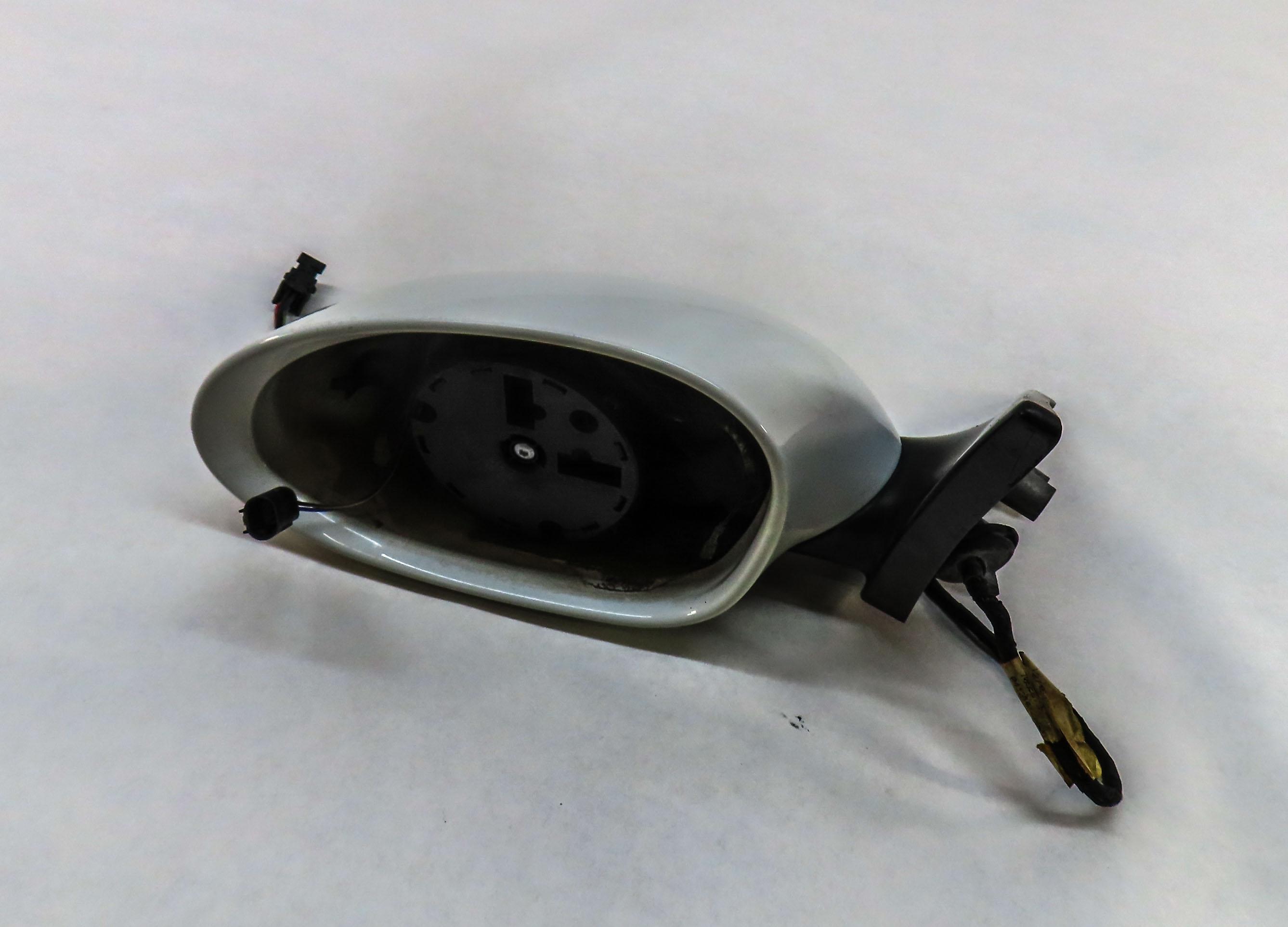 03-08 BMW Z4 E85 LEFT DRIVER HEATED AUTODIM DOOR MIRROR ALPINE WHITE (NO GLASS) — exact item pictured
