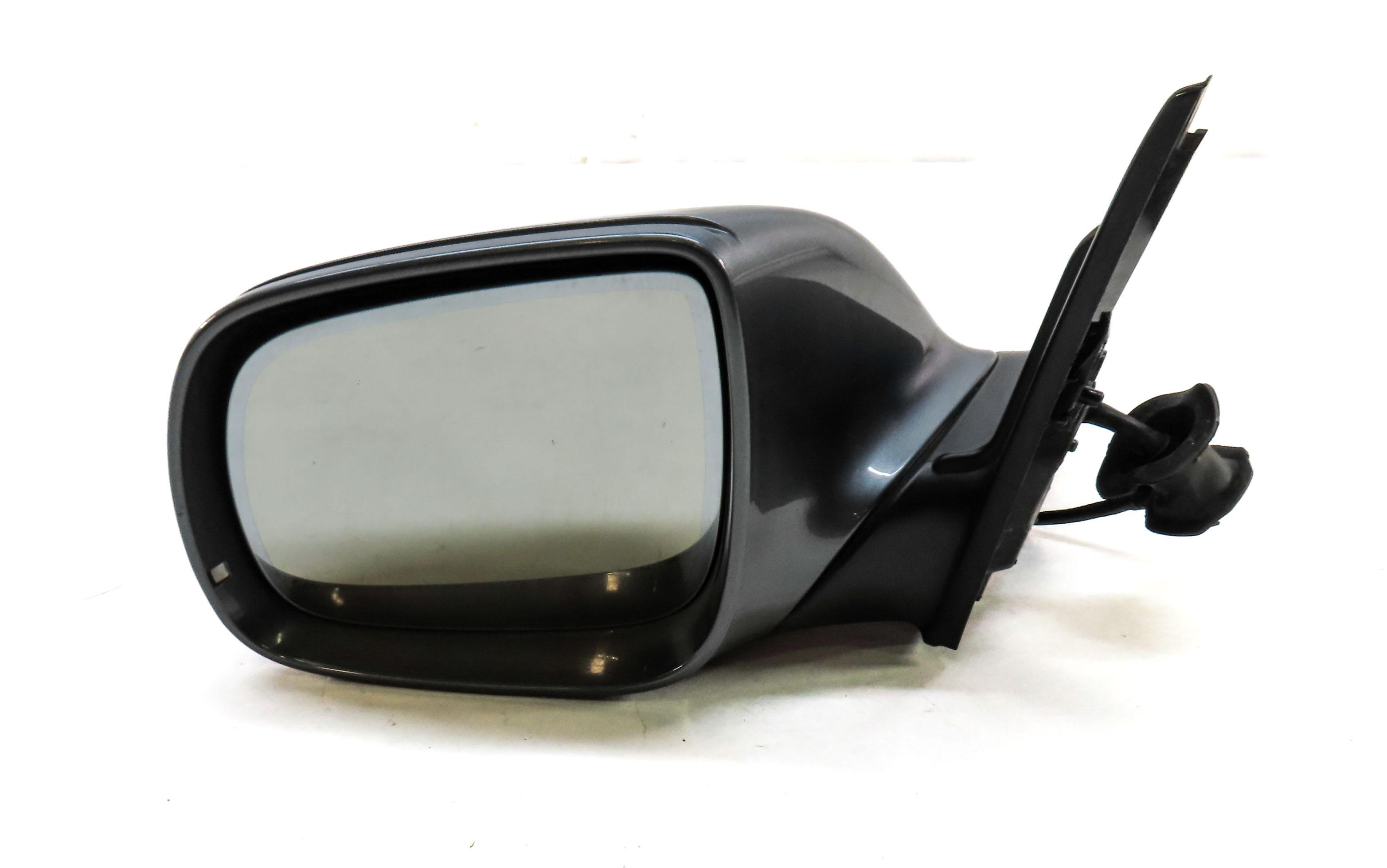 09-14 AUDI Q5 (8R) LEFT P-FOLD HEAT AUTODIM MEMORY DOOR MIRROR w/ LIGHT (GREY) — exact item pictured