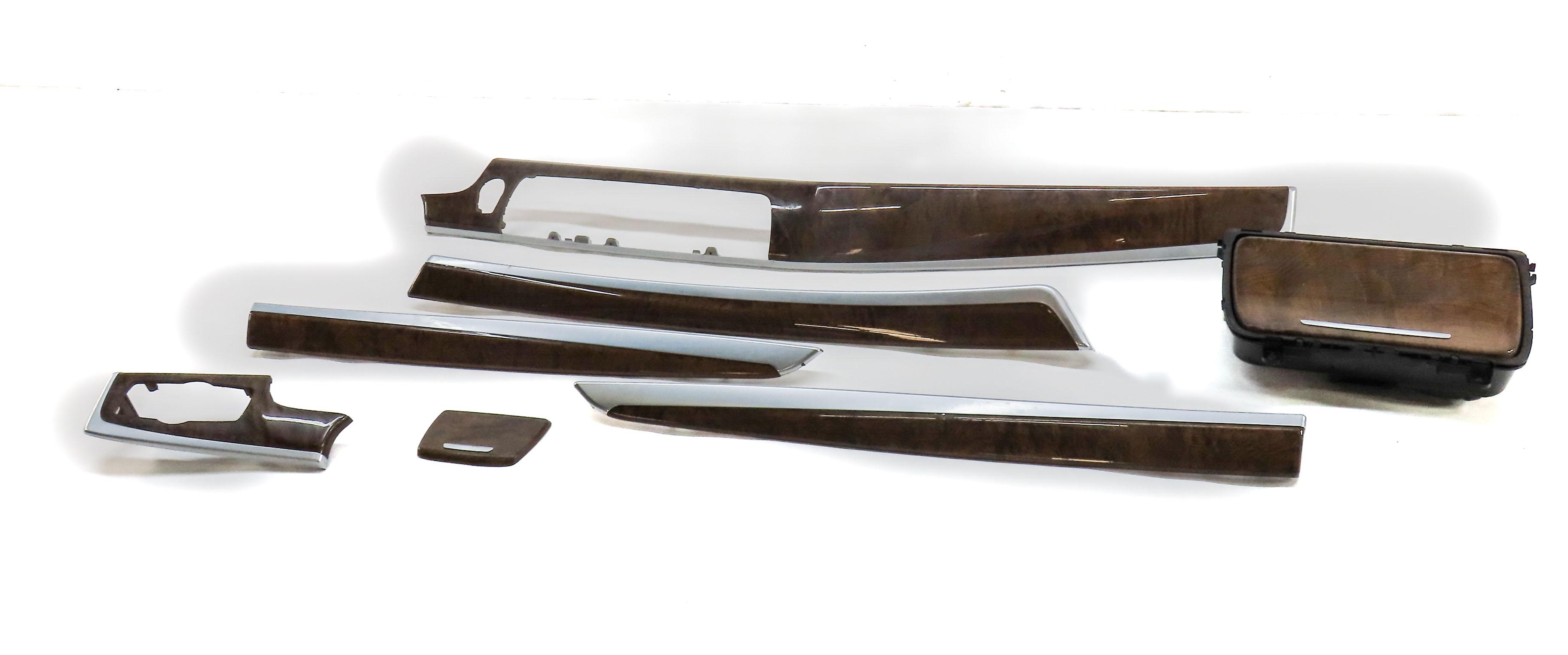 2013 BMW 535i (F10) FRONT REAR LEFT RIGHT SUPERIOR ASH WOOD (04B5) TRIM SET 7 — exact item pictured