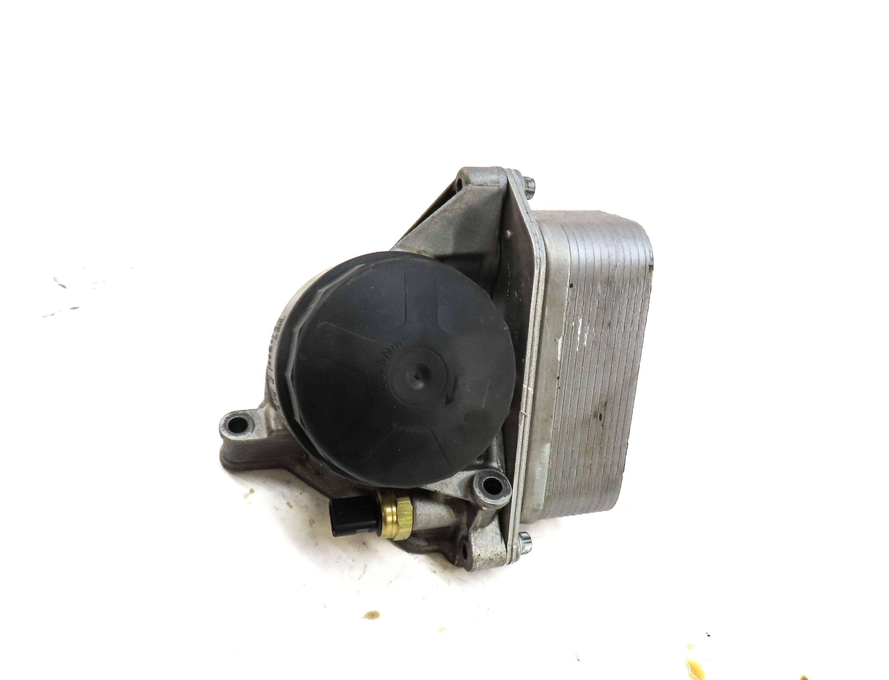 2013 BMW 535i (F10) 3.0L N55 TURBO ENGINE OIL COOLER FILTER HOUSING w/ COVER CAP — exact item pictured