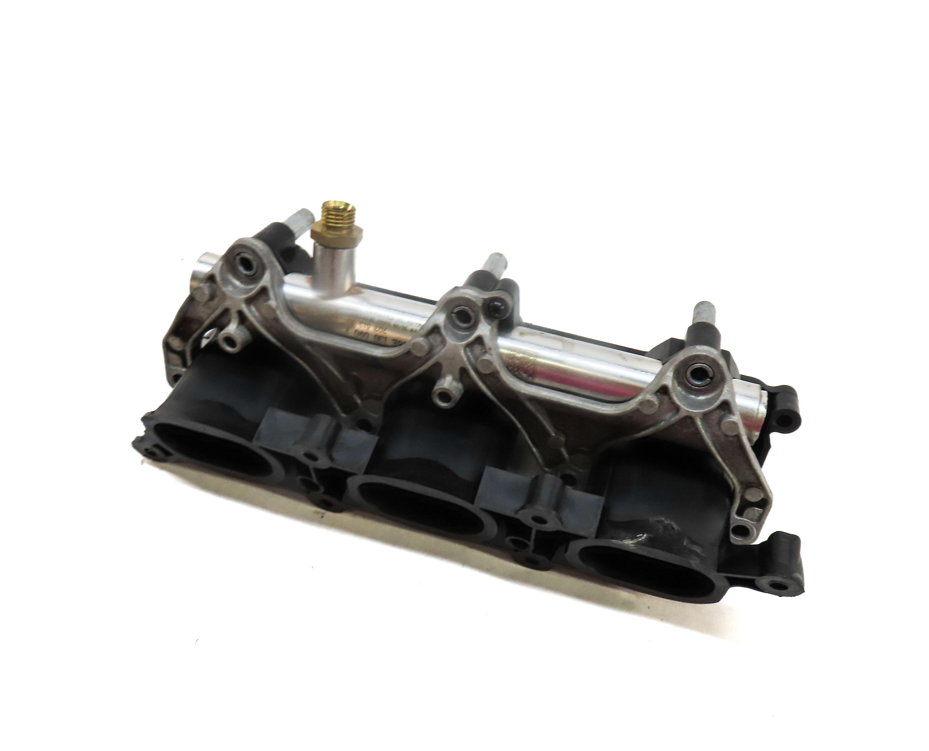 2010 AUDI Q5 (B8 8R) 3.2L CALB ENGINE RIGHT LOWER INTAKE MANIFOLD w/ FUEL RAIL — exact item pictured