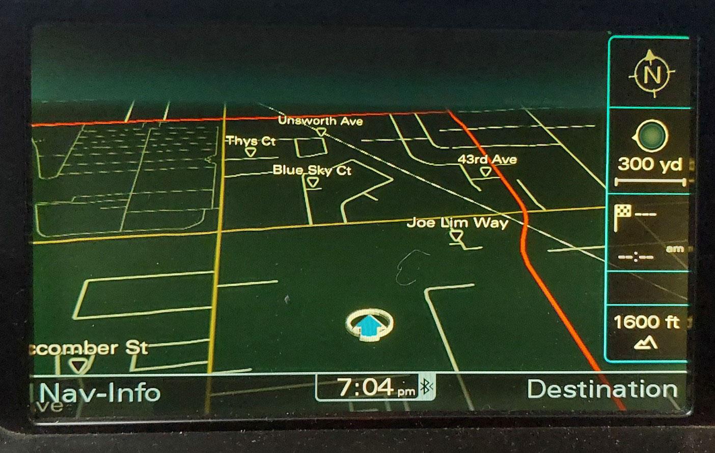 10-17 AUDI A4 S4 A5 Q5 Q7 (B8 8K 8T 8R 4L) GPS NAVIGATION MEDIA DISPLAY SCREEN — exact item pictured