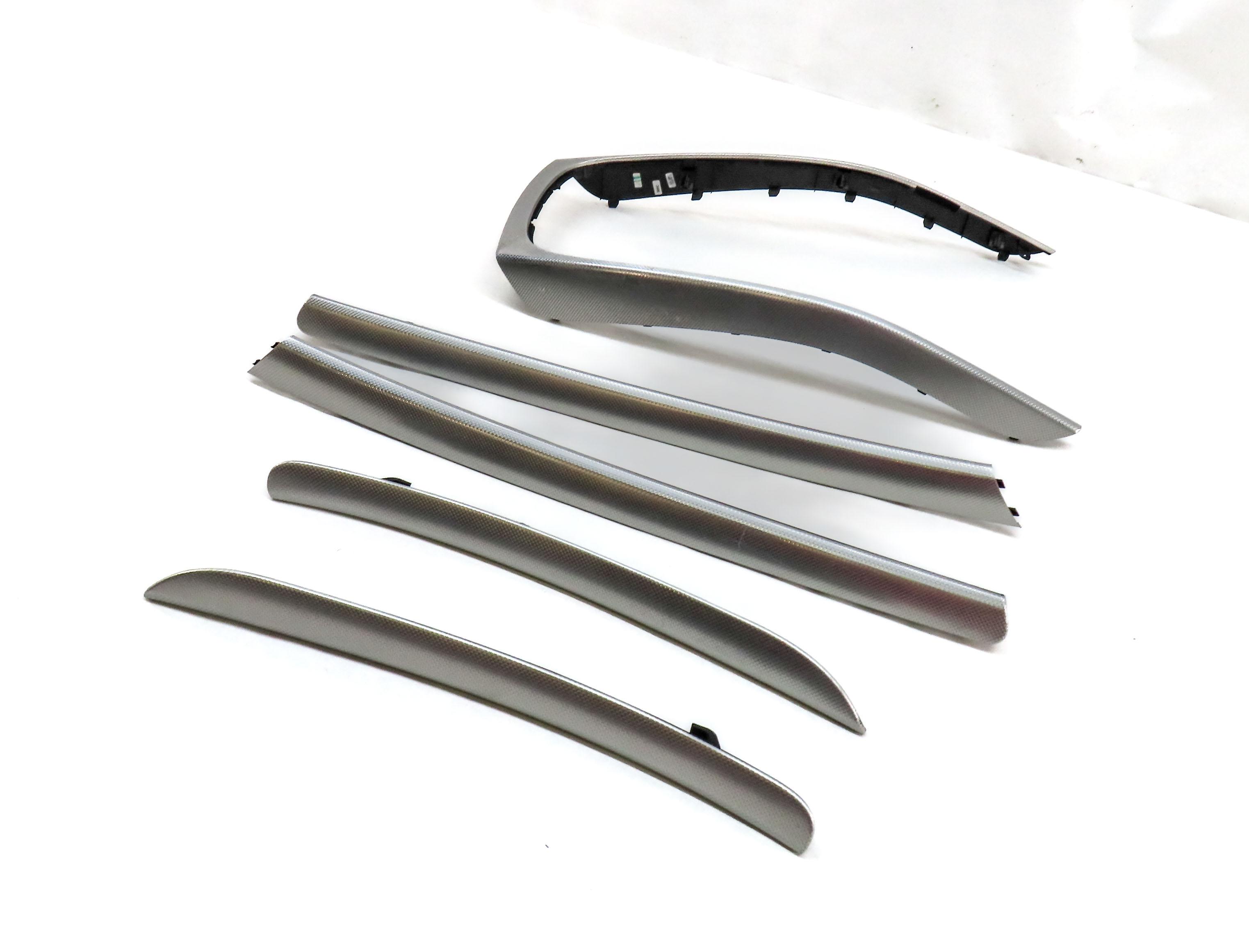 2014 AUDI A5 COUPE (B8 8T) FRONT REAR DOOR DASH CONSOLE ALUMINUM TRIM SET 5 — exact item pictured