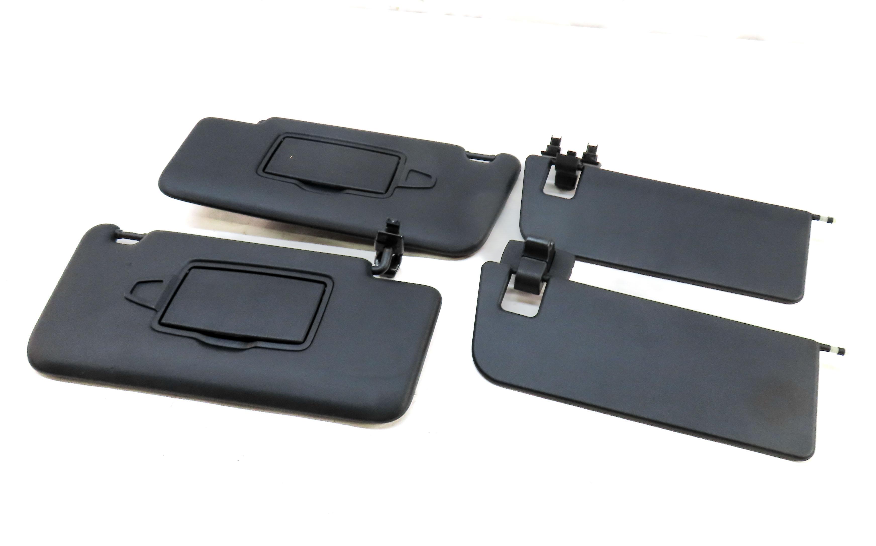 12-15 MERCEDES ML-CLASS (W166) FRONT LEFT & RIGHT SUNVISOR SUN VISOR SET (BLACK) — exact item pictured