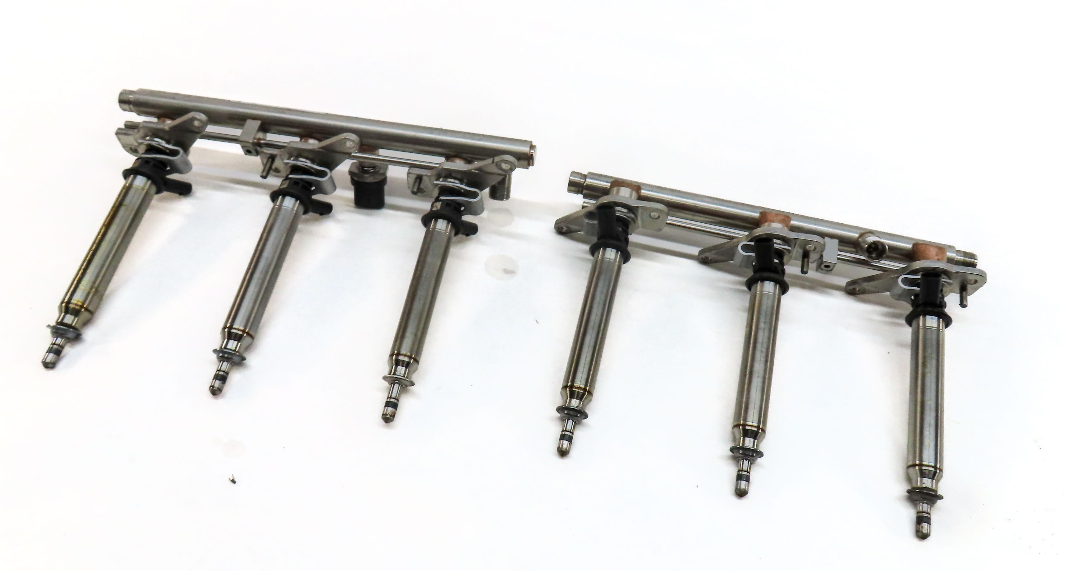 2015 MERCEDES ML400 (W166) 3.0L TURBO M276 ENGINE FUEL INJECTOR SET 6 w/ RAILS — exact item pictured