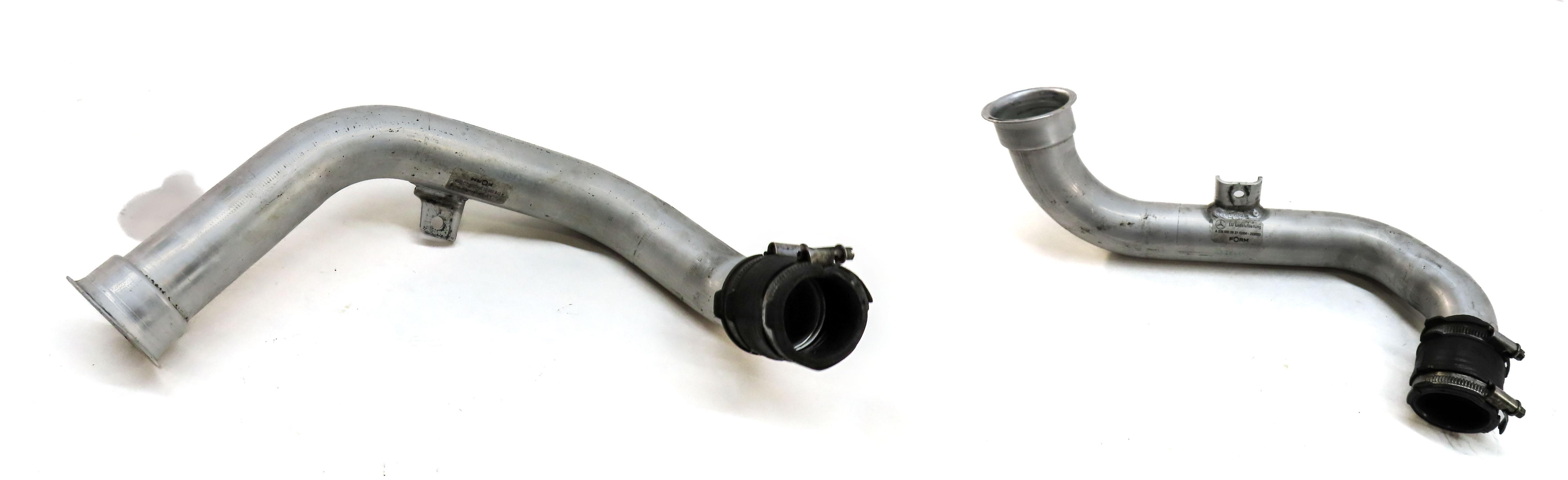 2015 MERCEDES ML400 W166 3.0L TURBO M276 ENGINE INTERCOOLER AIR INTAKE PIPE SET2 — exact item pictured