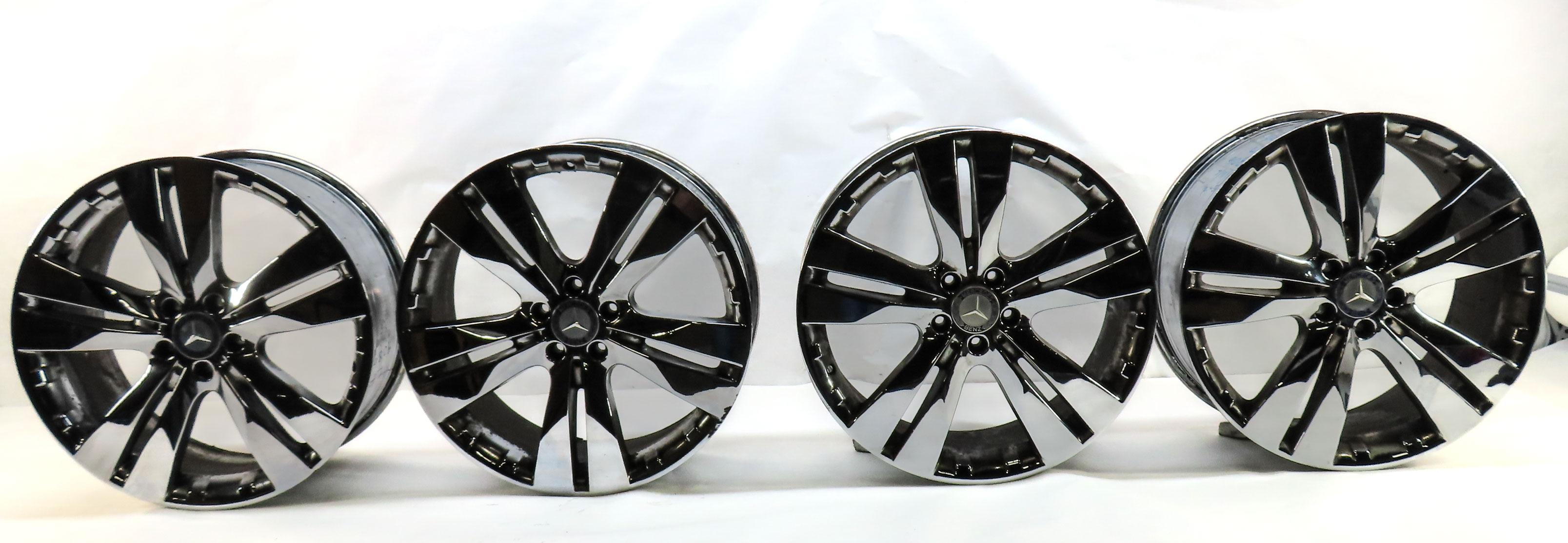 10-12 MERCEDES GL350 GL450 (X164) 20x8.5 ALUMINUM 5-SPLIT SPOKE WHEEL RIM SET4 — exact item pictured