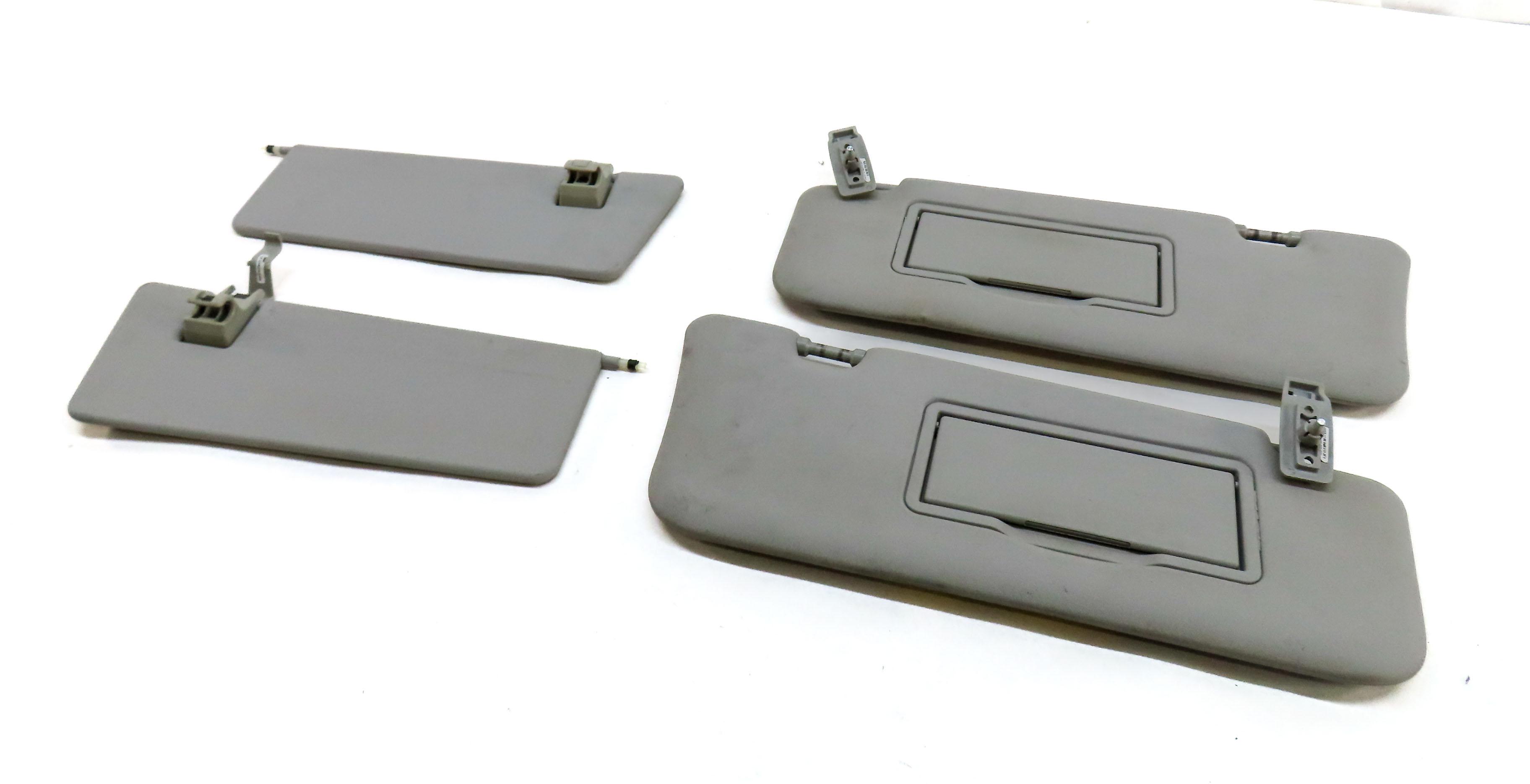 06-12 MERCEDES GL ML CLASS (W164 X164) FRONT LEFT & RIGHT SUNVISOR SET (GREY) — exact item pictured