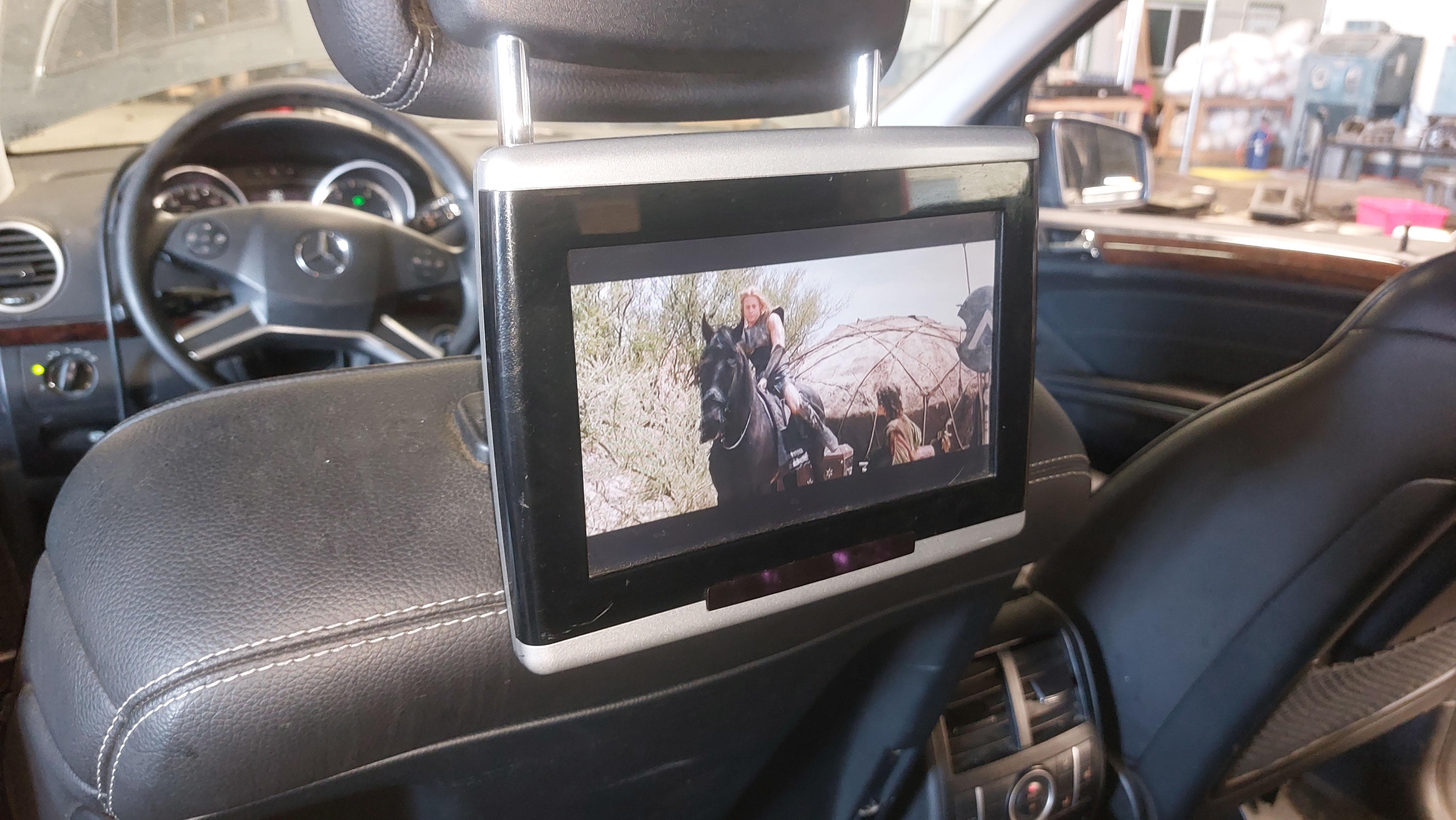 2009-2013 MERCEDES GL ML R CLASS (W164 W251 X164) HEADREST ENTERTAINMENT SCREEN — exact item pictured