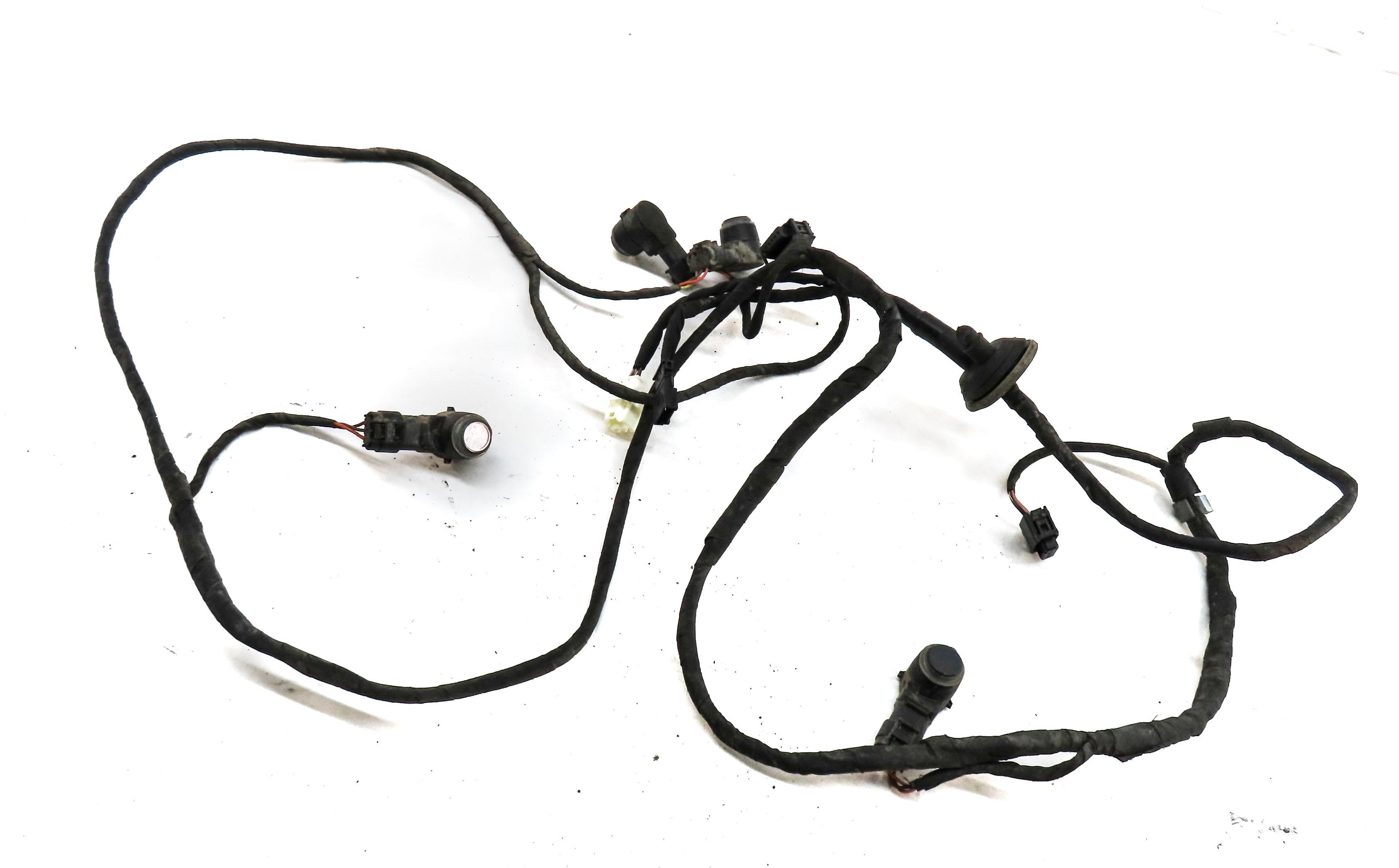 2012 MERCEDES GL350 X164 REAR PARK ASSIST PDC SENSOR SET4 (GRAY) & WIRE HARNESS — exact item pictured