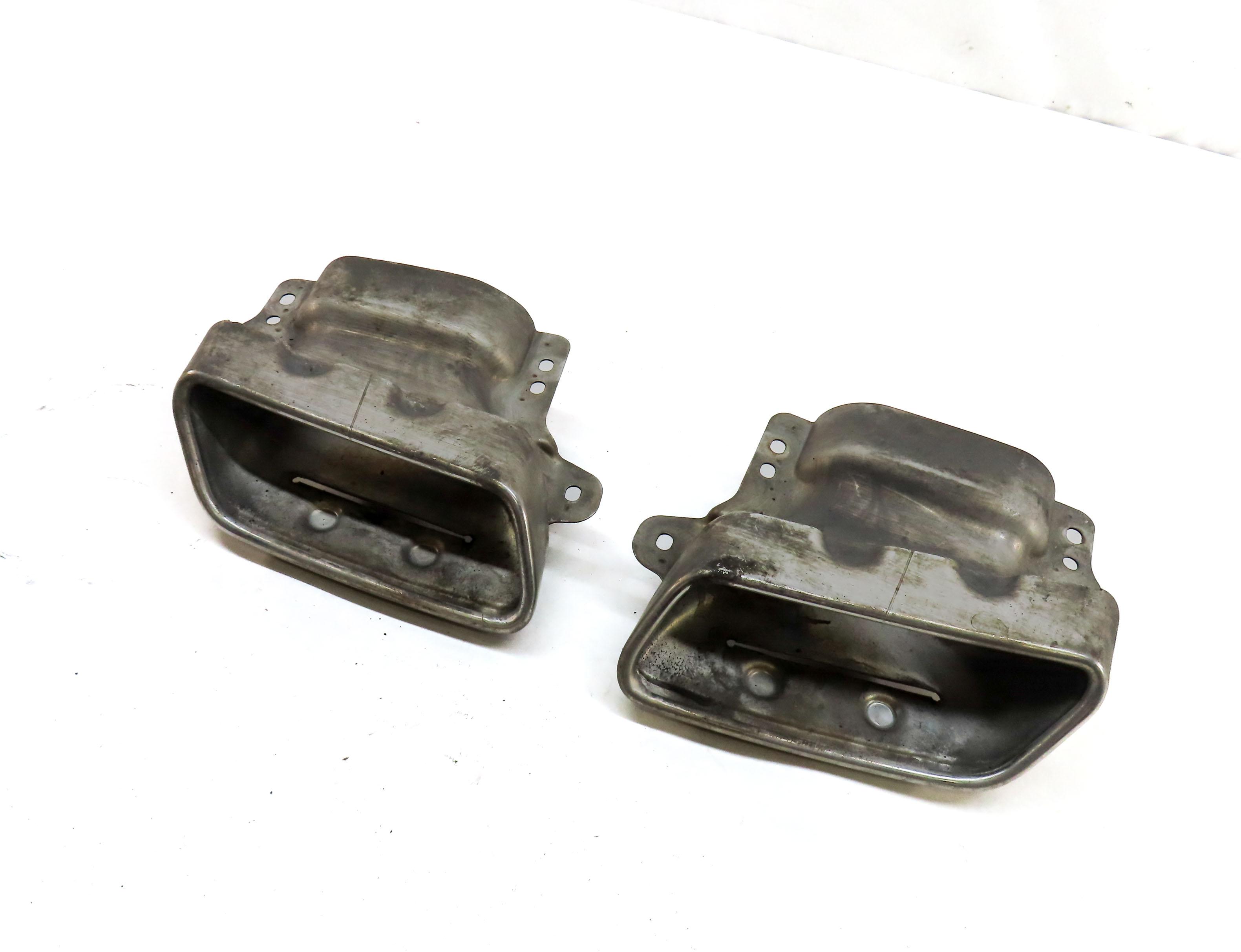 07-12 MERCEDES GL (X164) 3.0L DIESEL REAR LEFT & RIGHT MUFFLER EXHAUST TIP SET 2 — exact item pictured